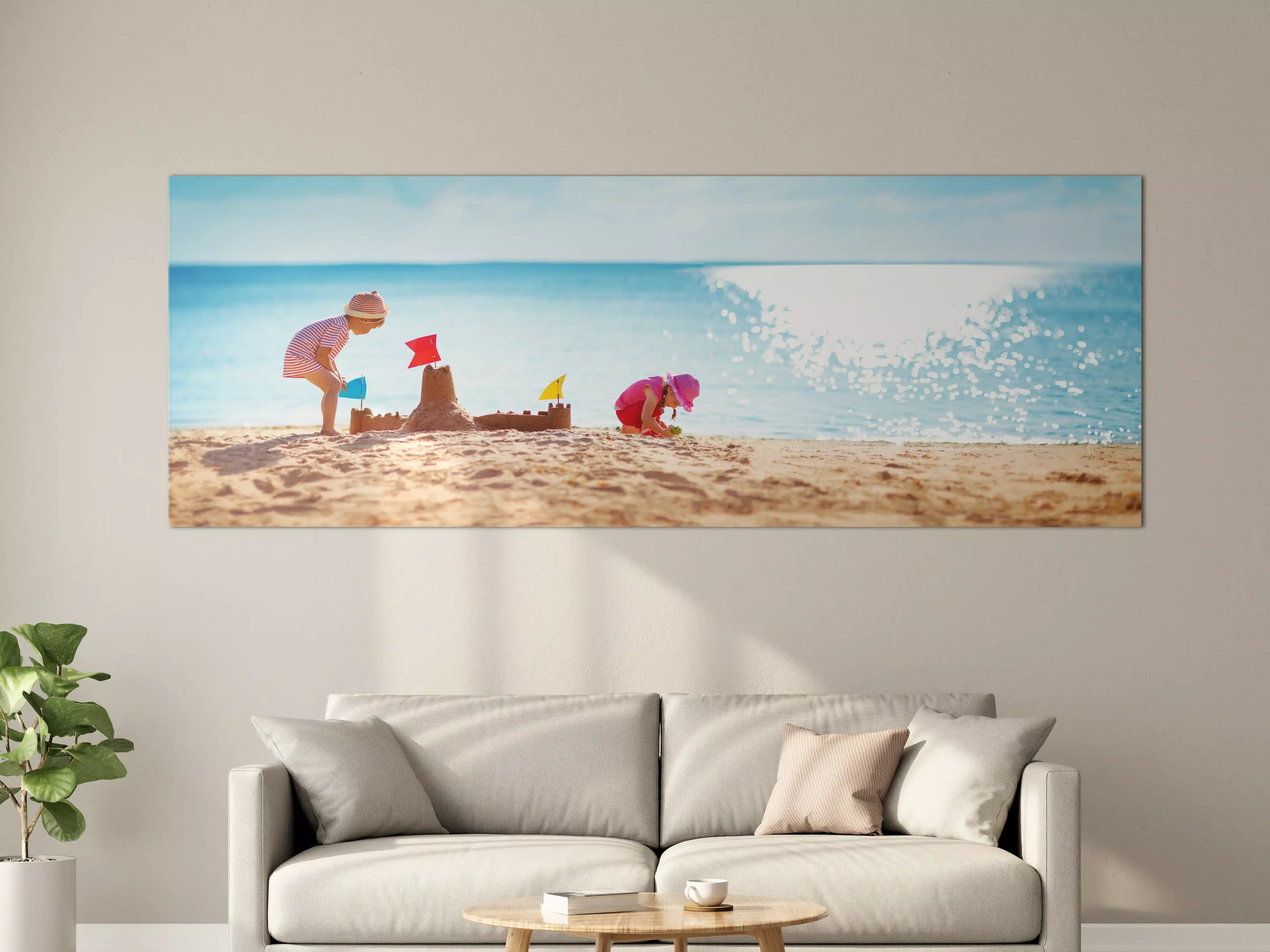 Große Wandbilder - Kinder Spiel Strand Sonnenschein