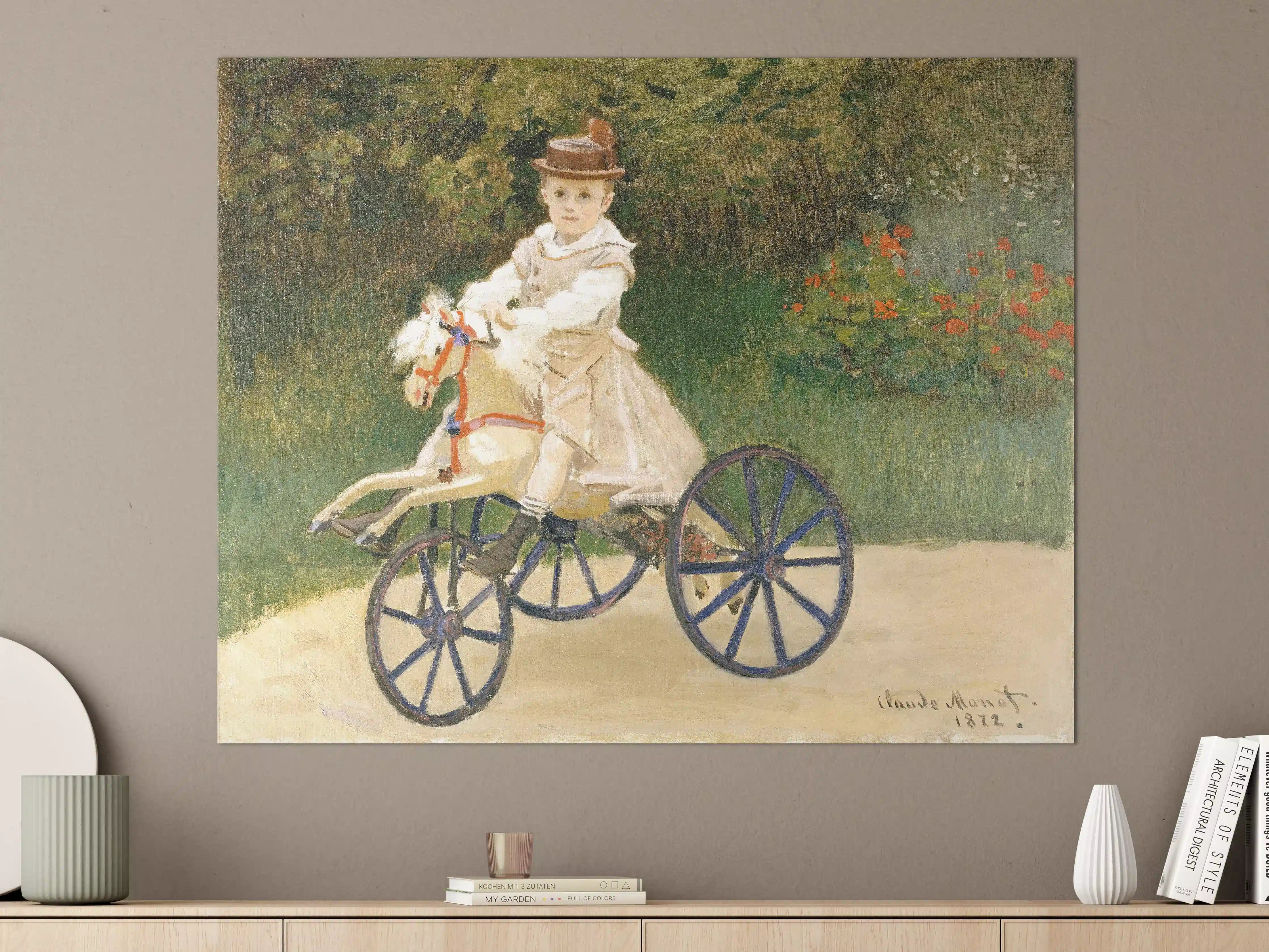 Große Wandbilder - Kinderfahrt auf vintage Kutsche