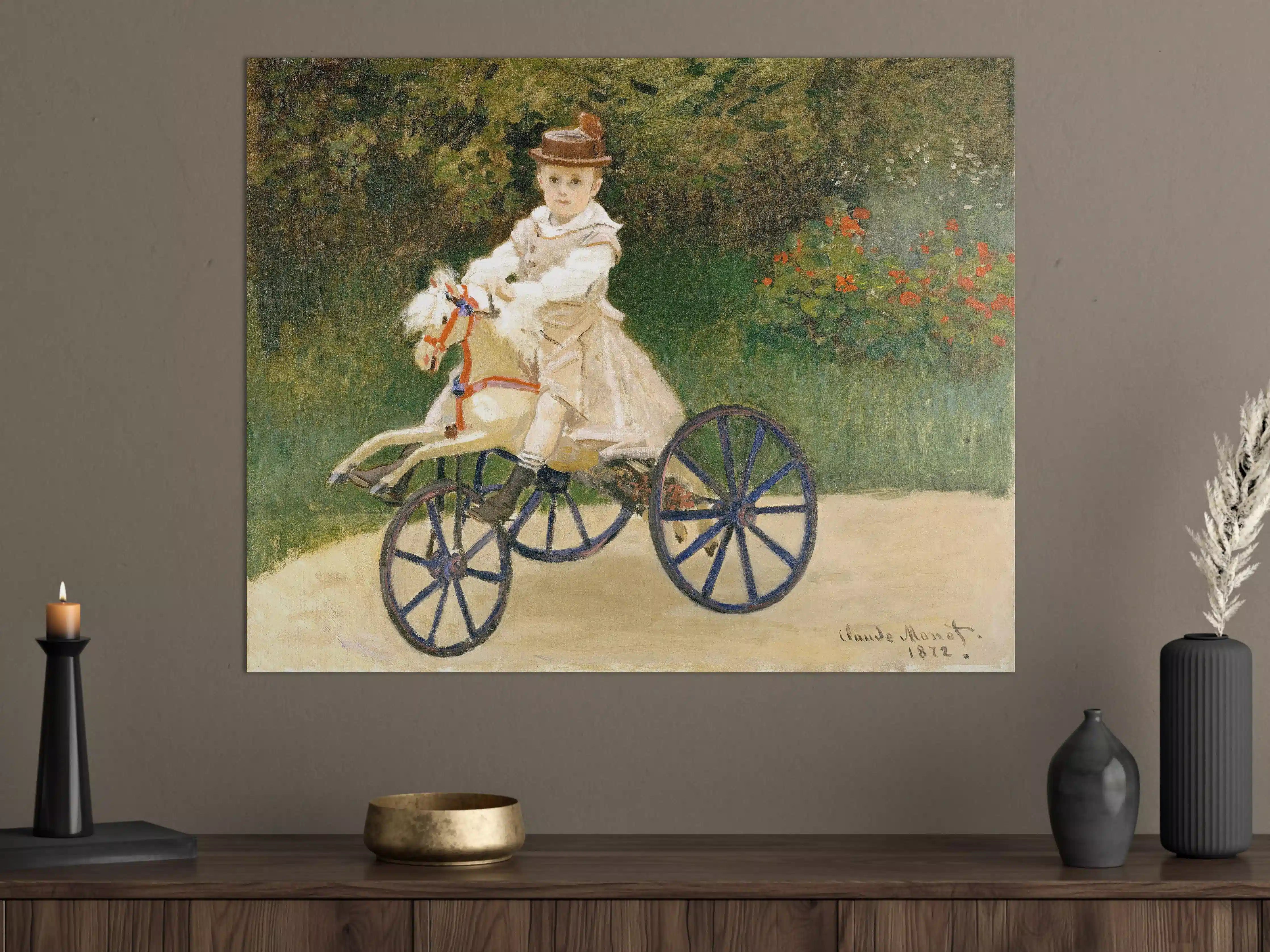 Große Wandbilder - Kinderfahrt auf vintage Kutsche