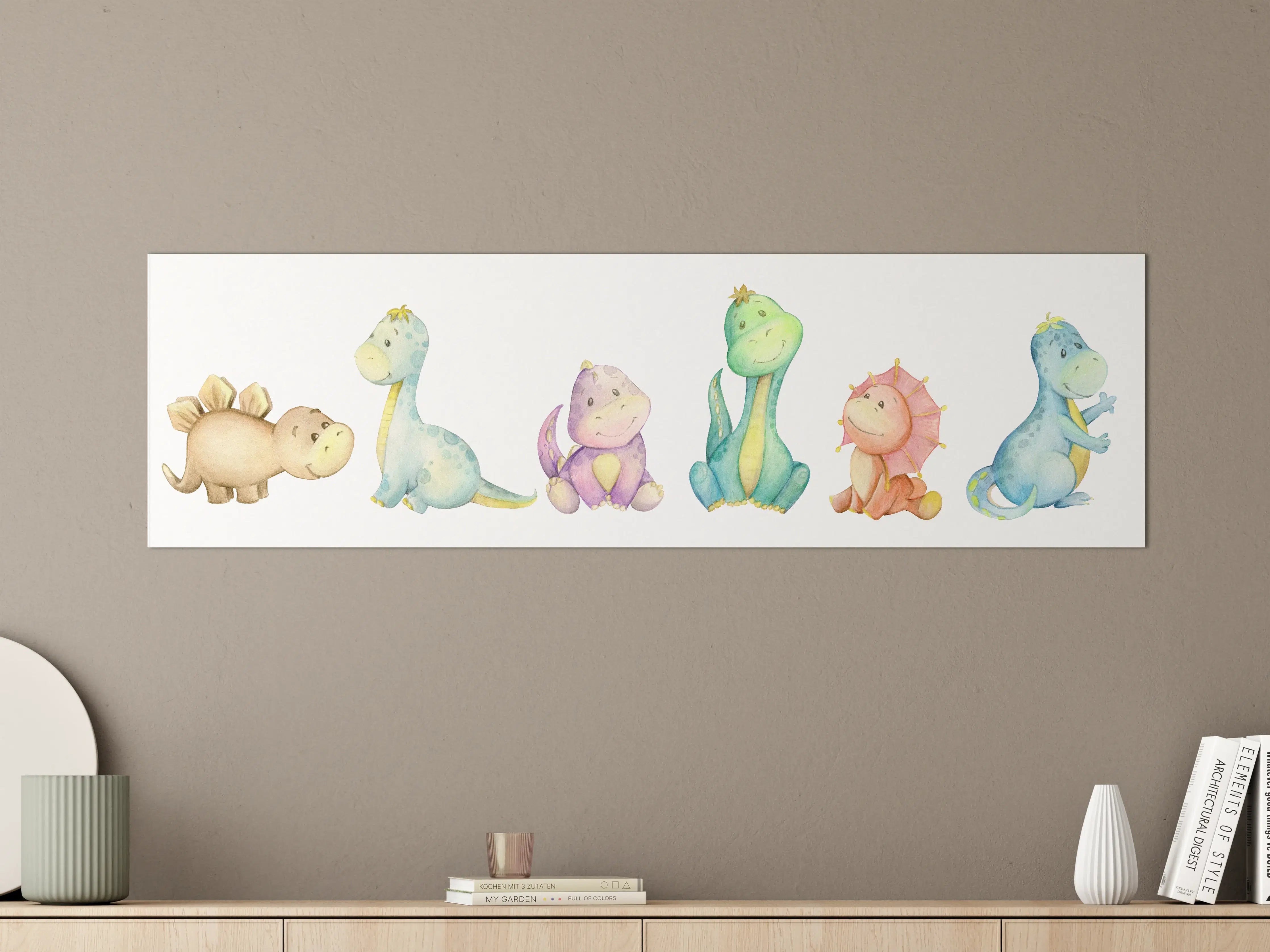 Große Wandbilder - Kindliche Dinosaurier