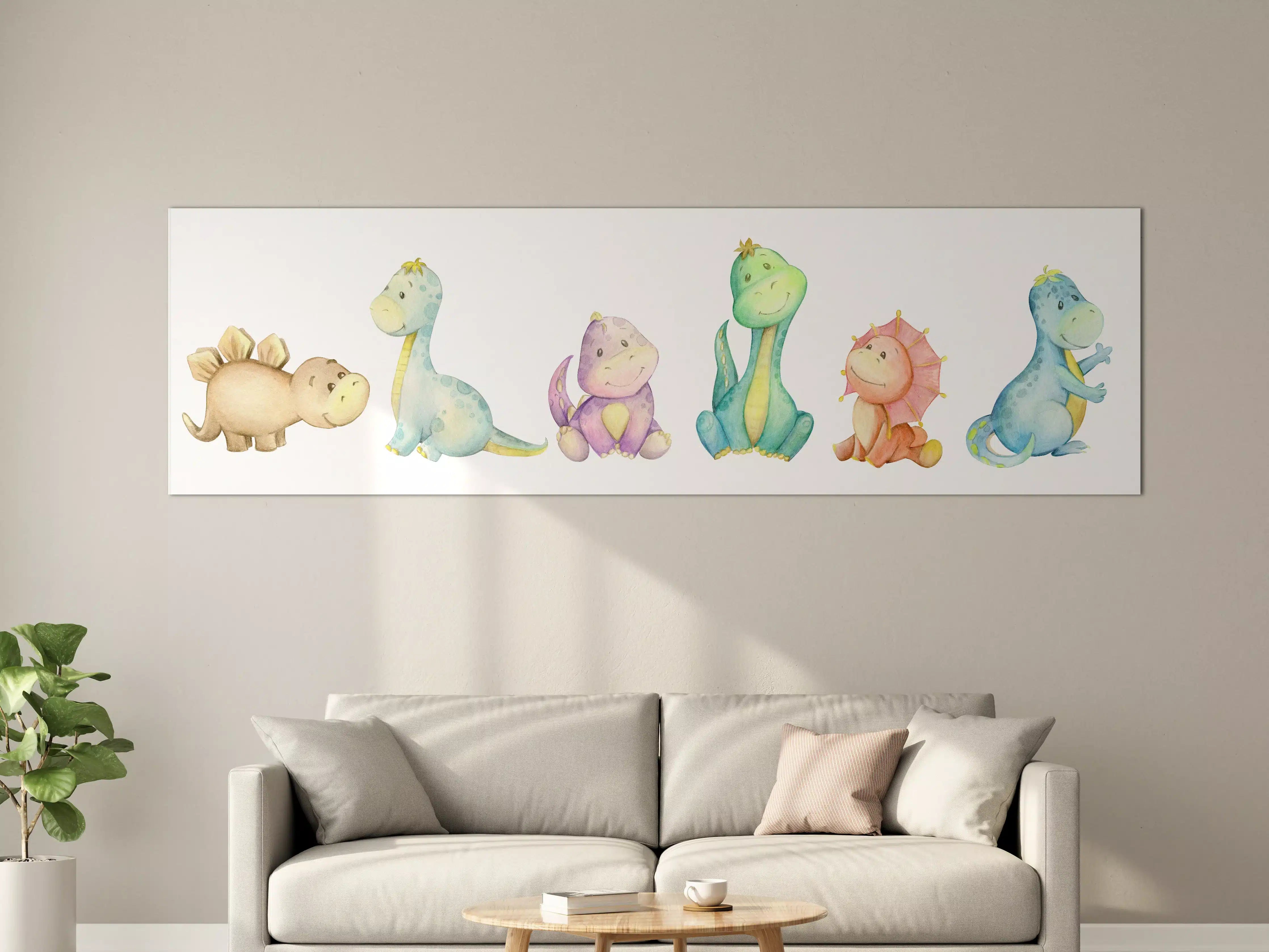 Große Wandbilder - Kindliche Dinosaurier