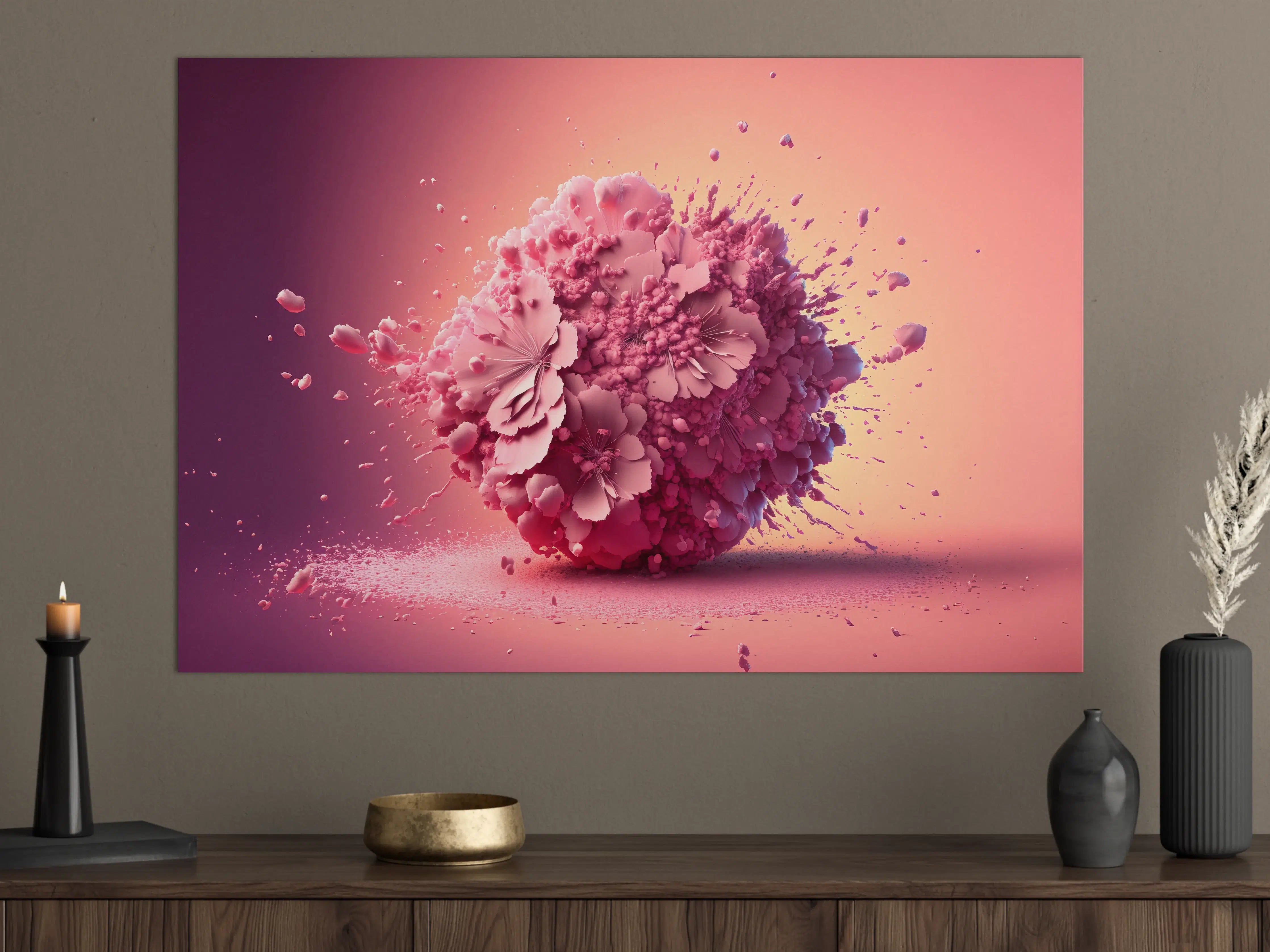 Große Wandbilder - Kirschblüten Explosion Rosa
