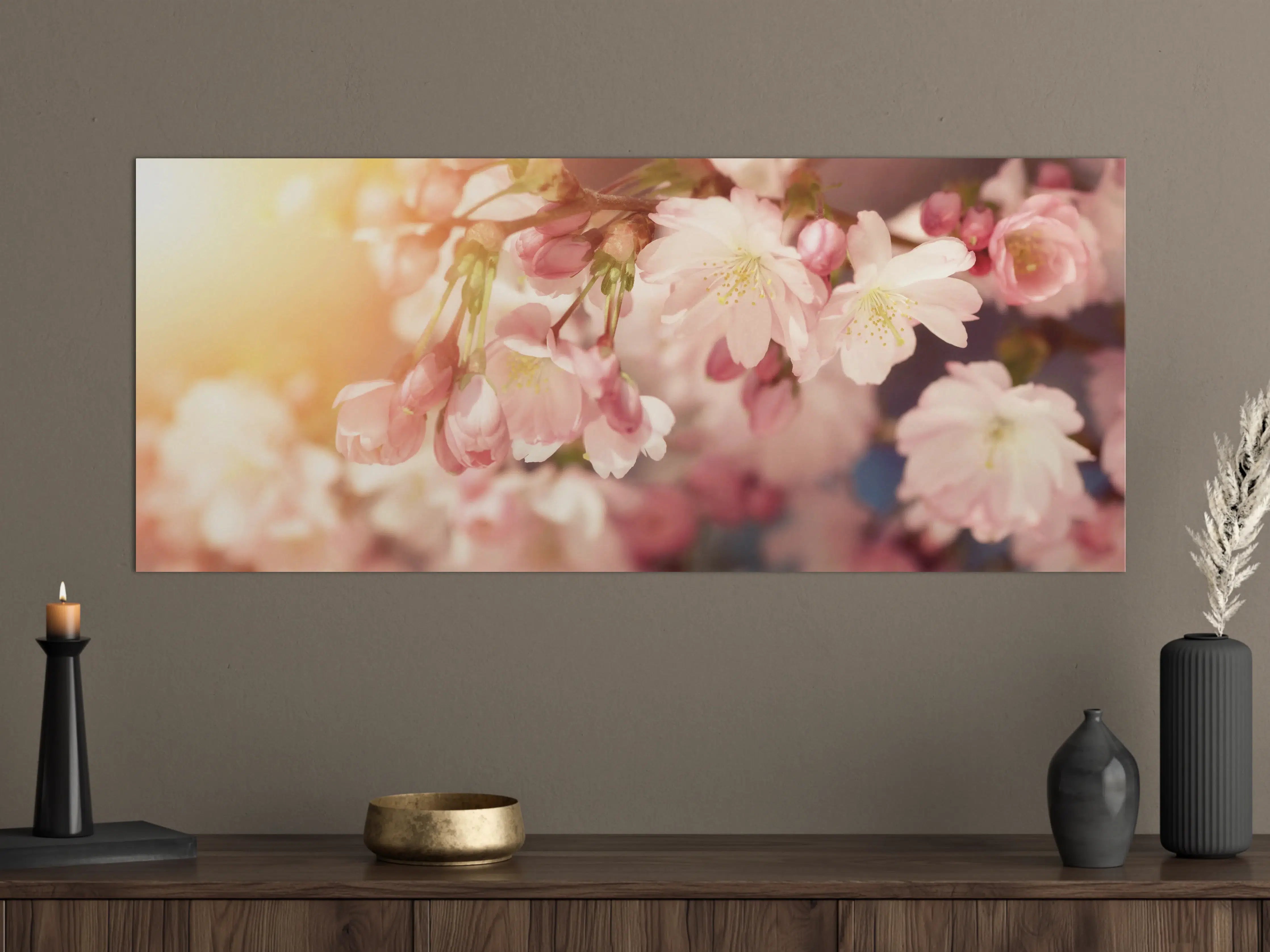 Große Wandbilder - Kirschblüten im Sonnenlicht