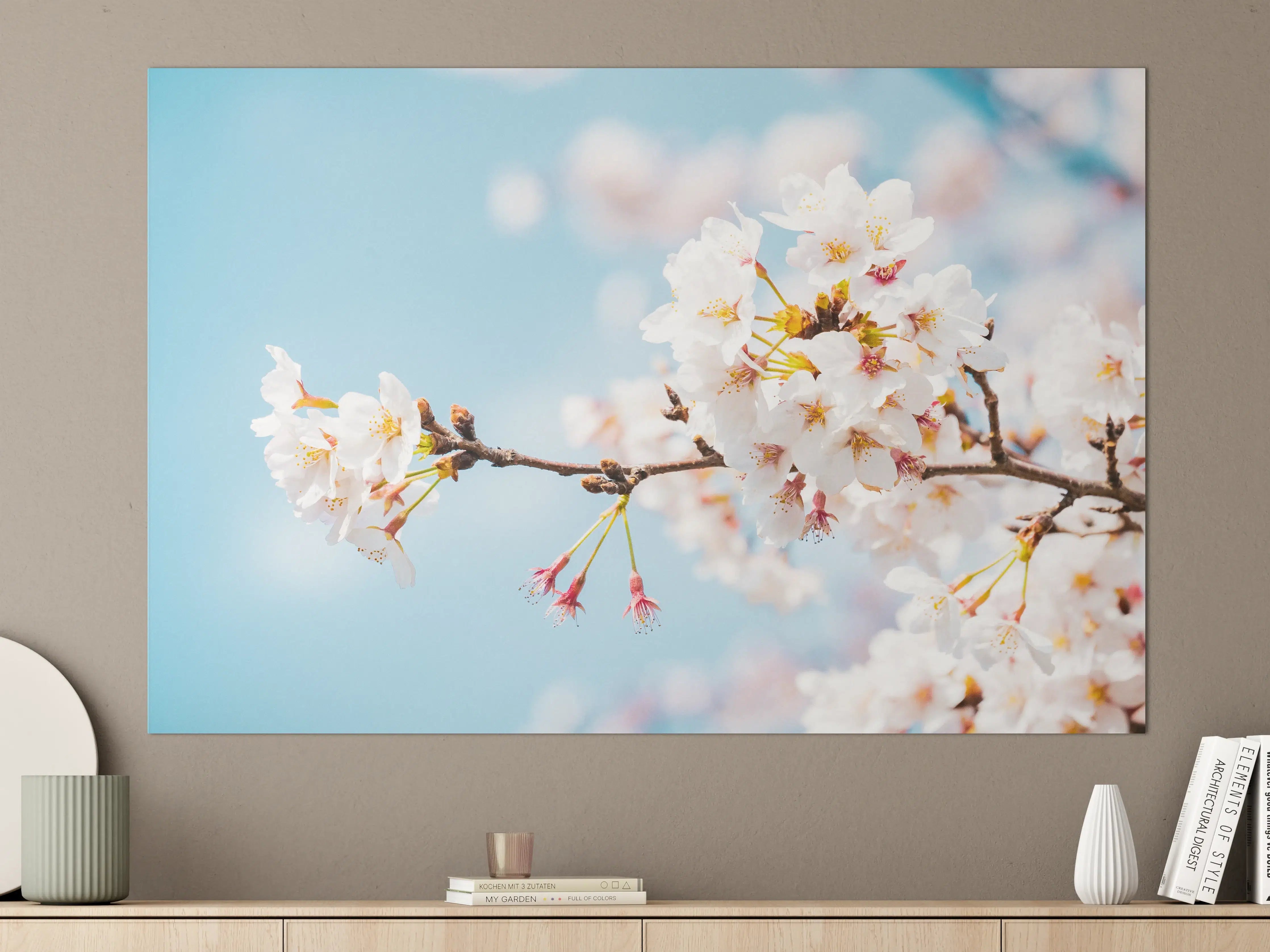 Große Wandbilder - Kirschblüten in voller Blüte