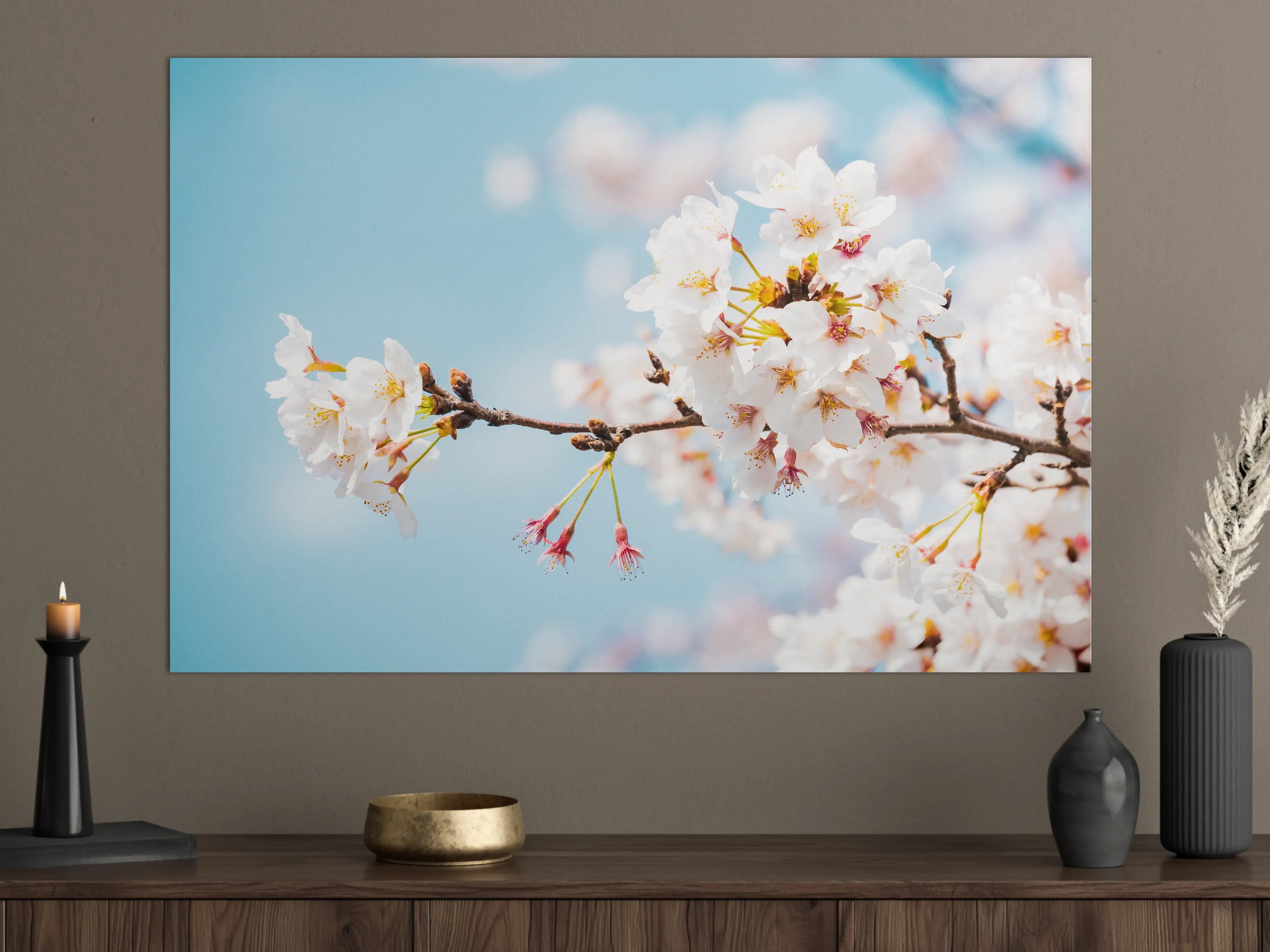 Große Wandbilder - Kirschblüten in voller Blüte