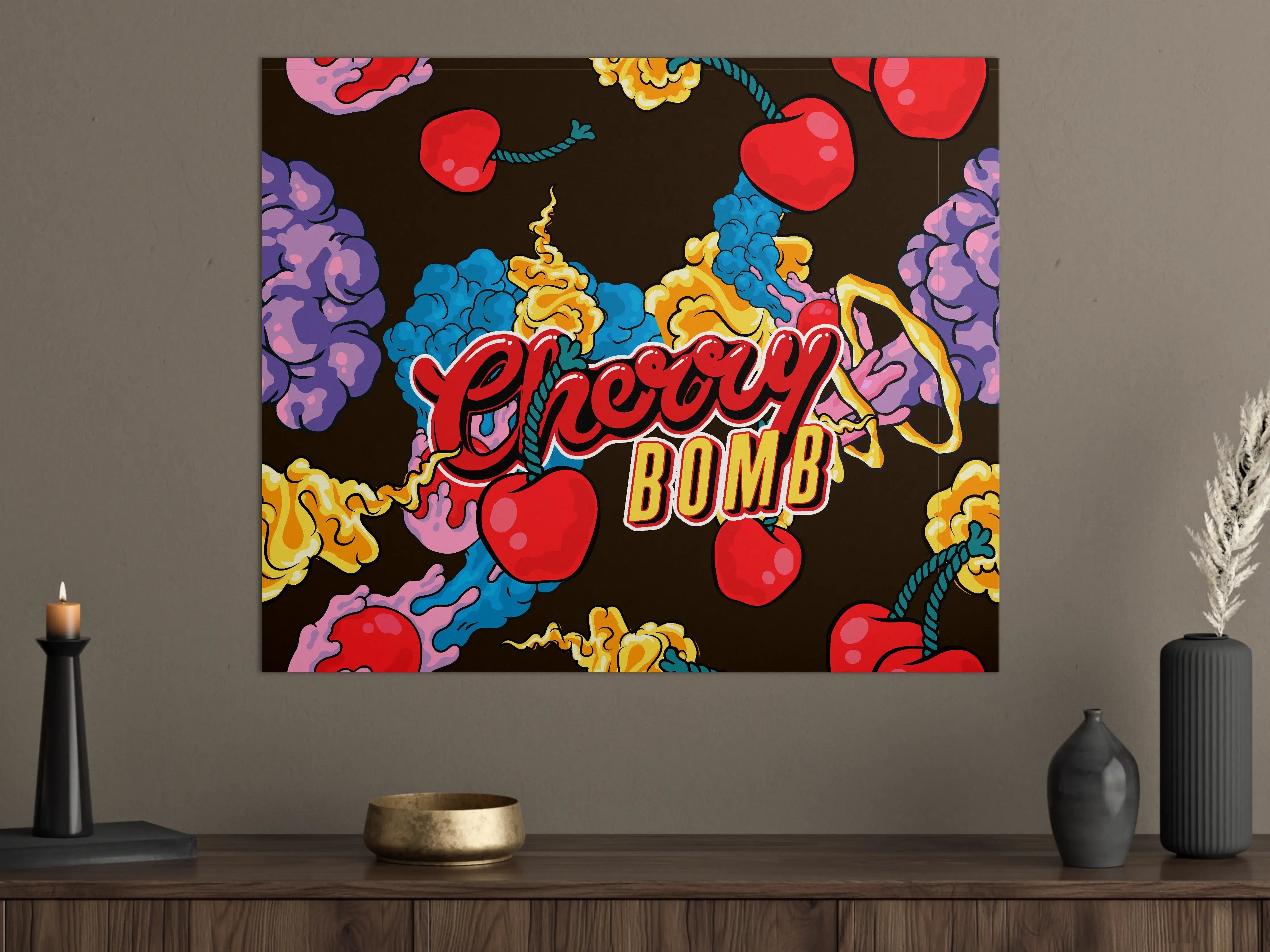 Große Wandbilder - Kirschbombe Graphik