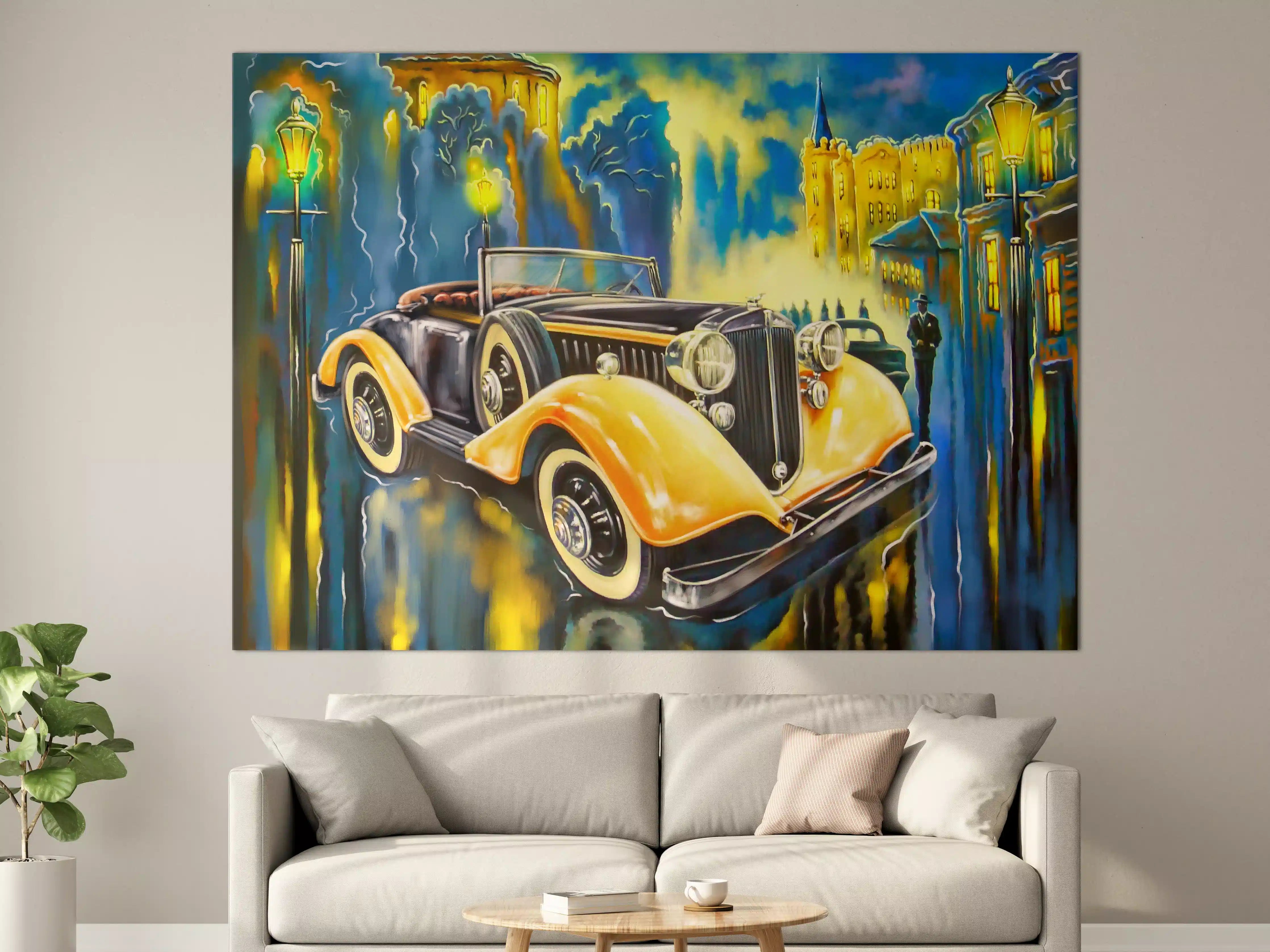 Große Wandbilder - Klassischer Oldtimer Kunstdruck