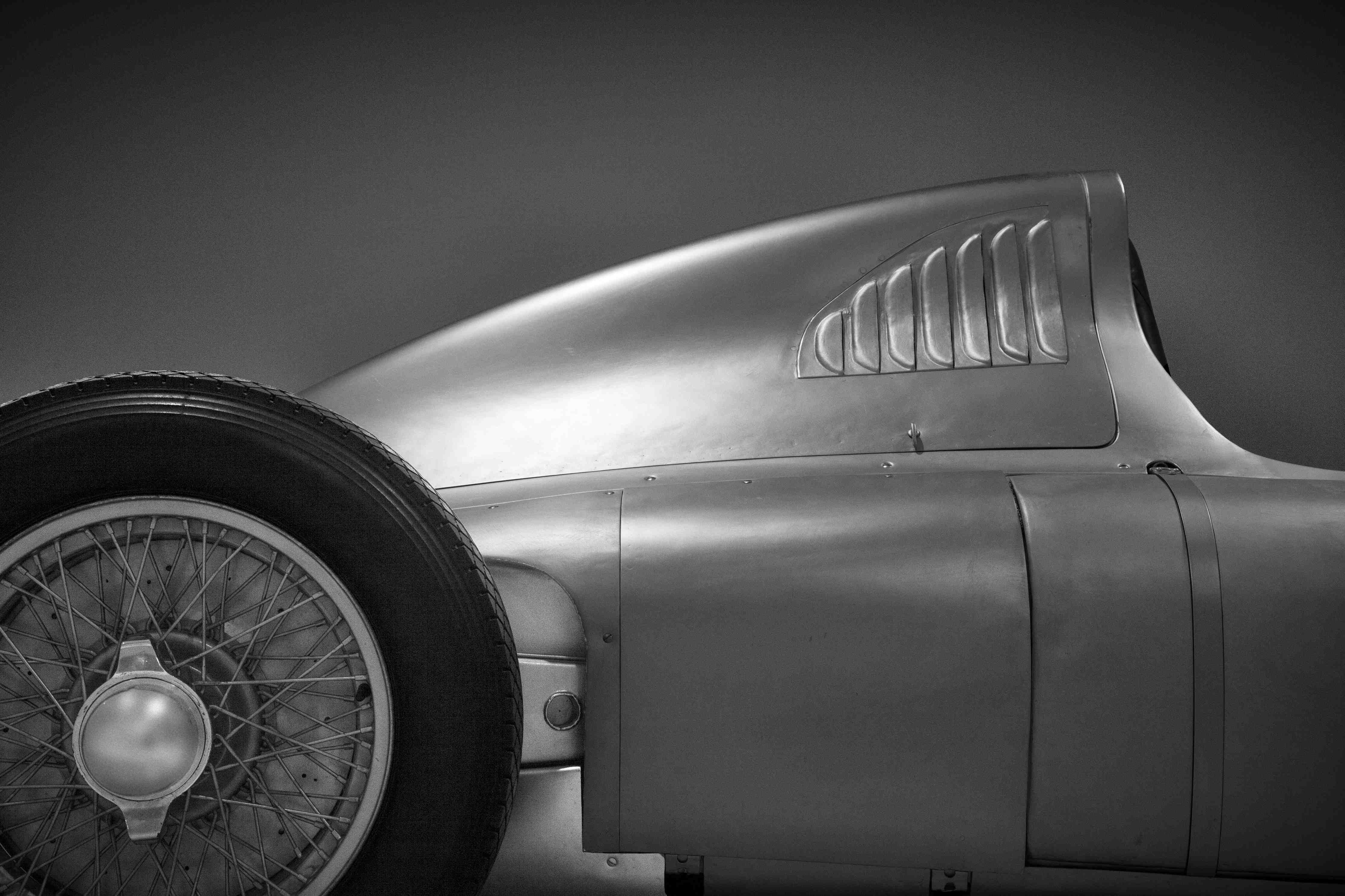 Große Wandbilder-Klassisches Automobild in Schwarz-Weiß