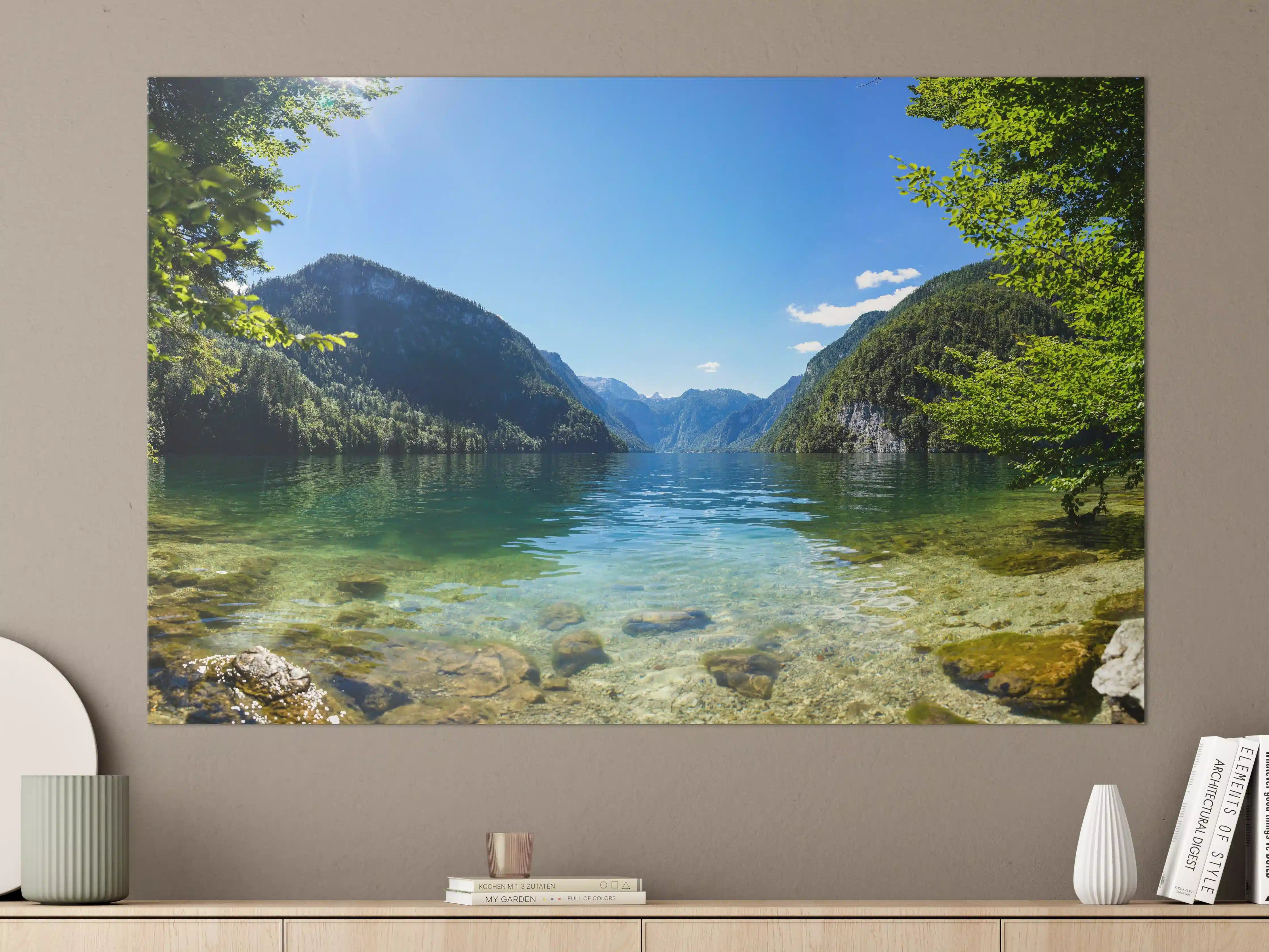 Große Wandbilder - Königsee & Berge in Alpen
