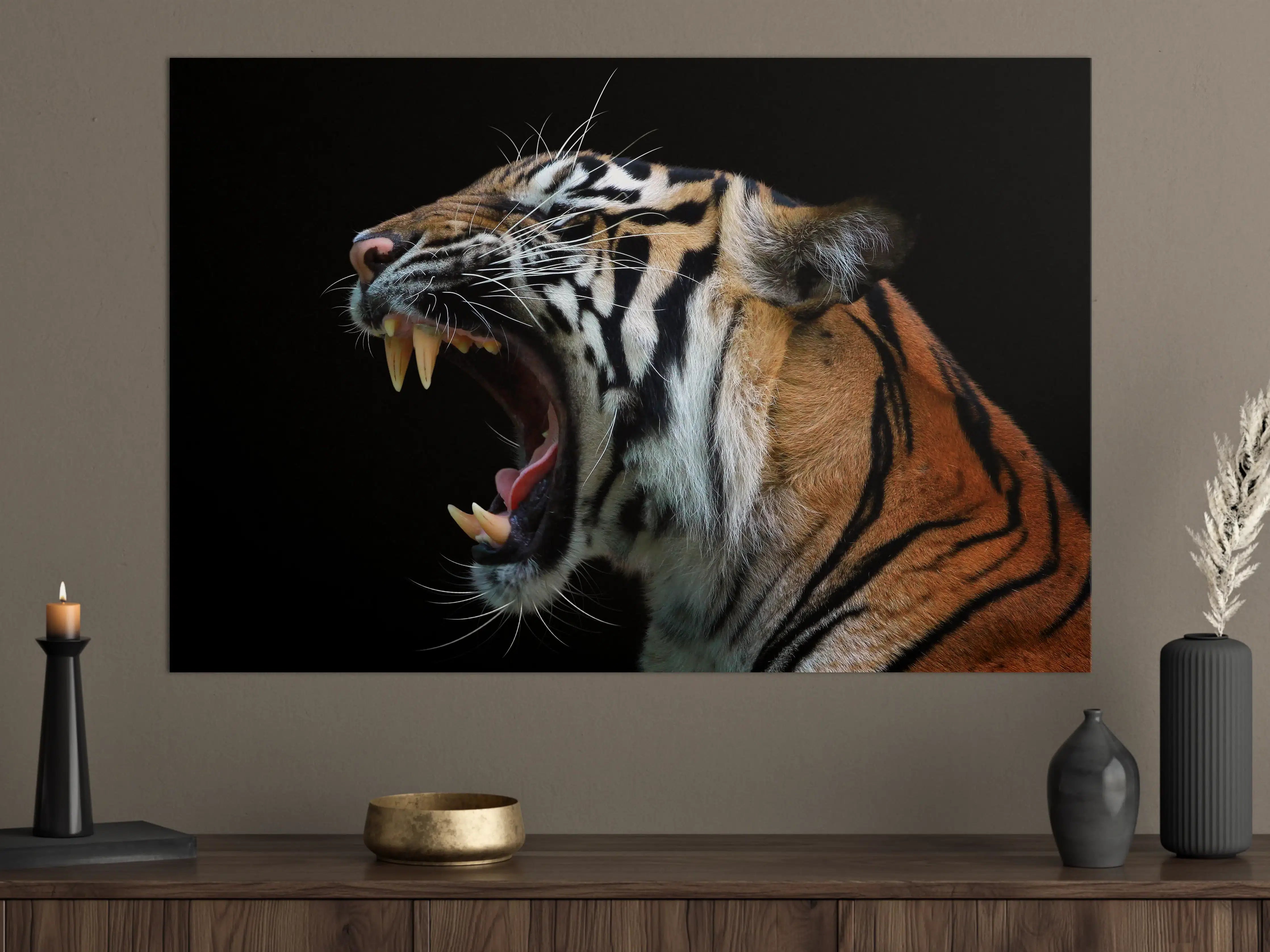 Große Wandbilder - Kopf eines Sumatra-Tigers
