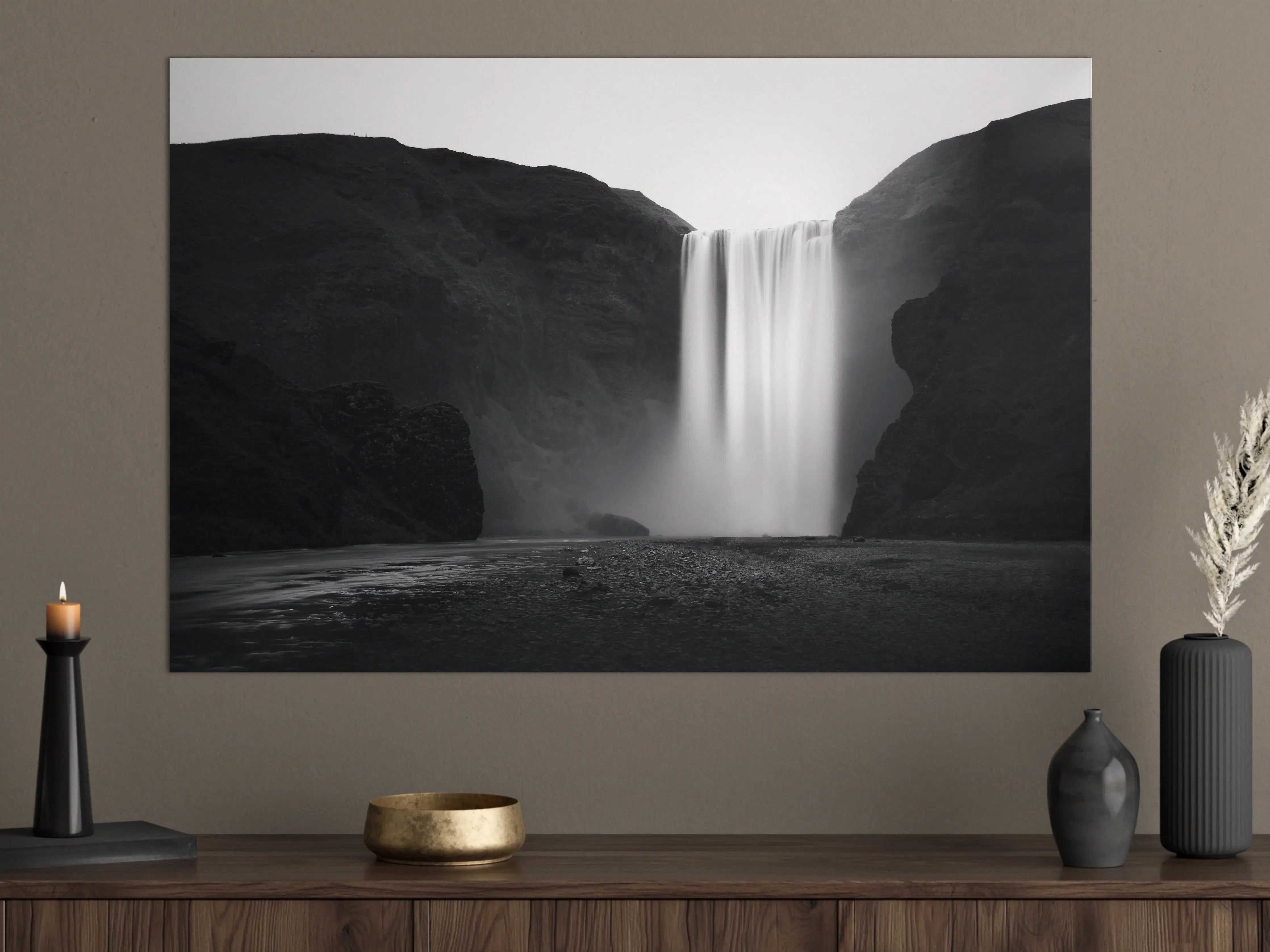 Große Wandbilder - Kunstfotografie - Skogafoss Wasserfall, Island
