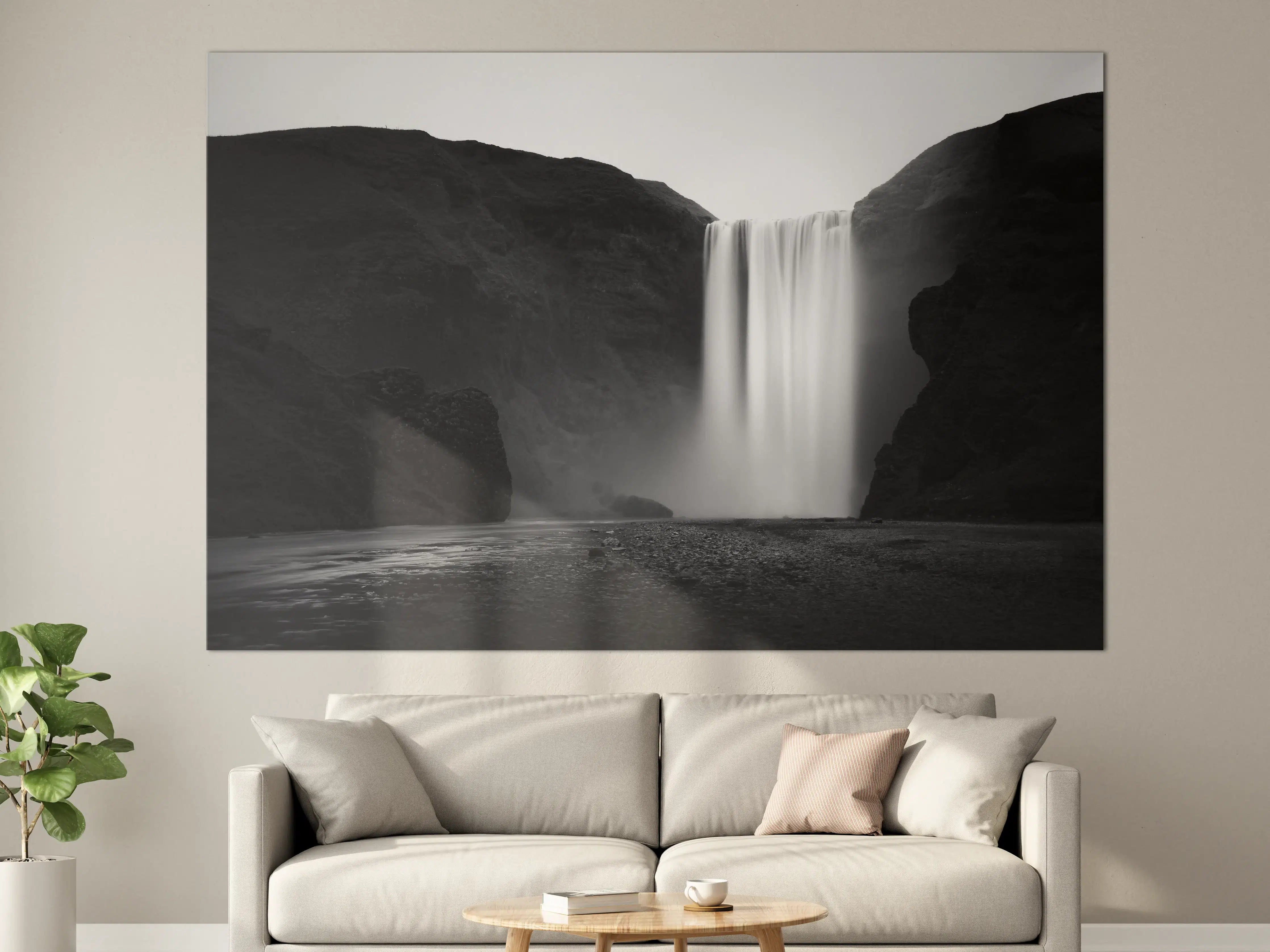 Große Wandbilder - Kunstfotografie - Skogafoss Wasserfall, Island