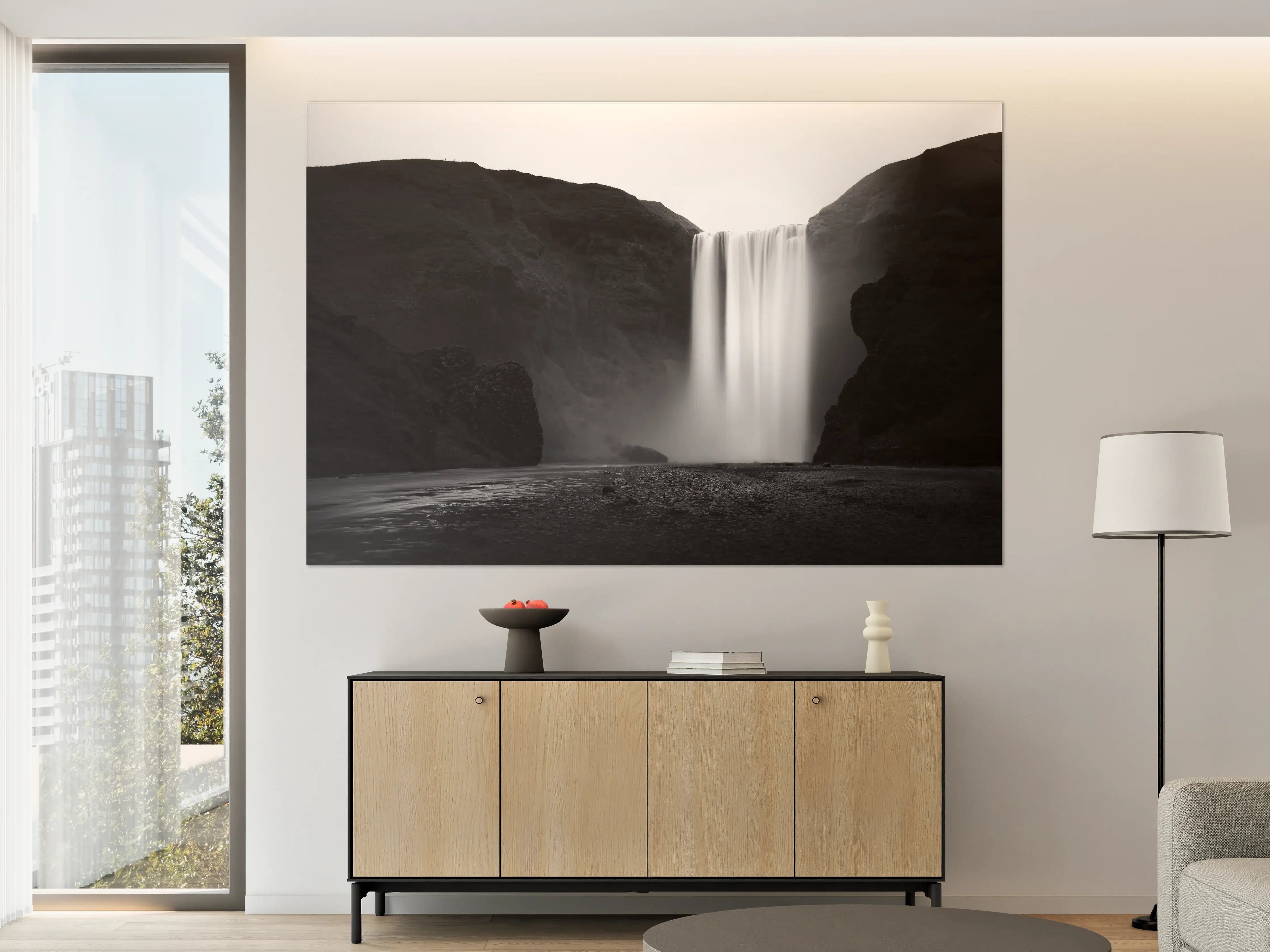 Große Wandbilder - Kunstfotografie - Skogafoss Wasserfall, Island