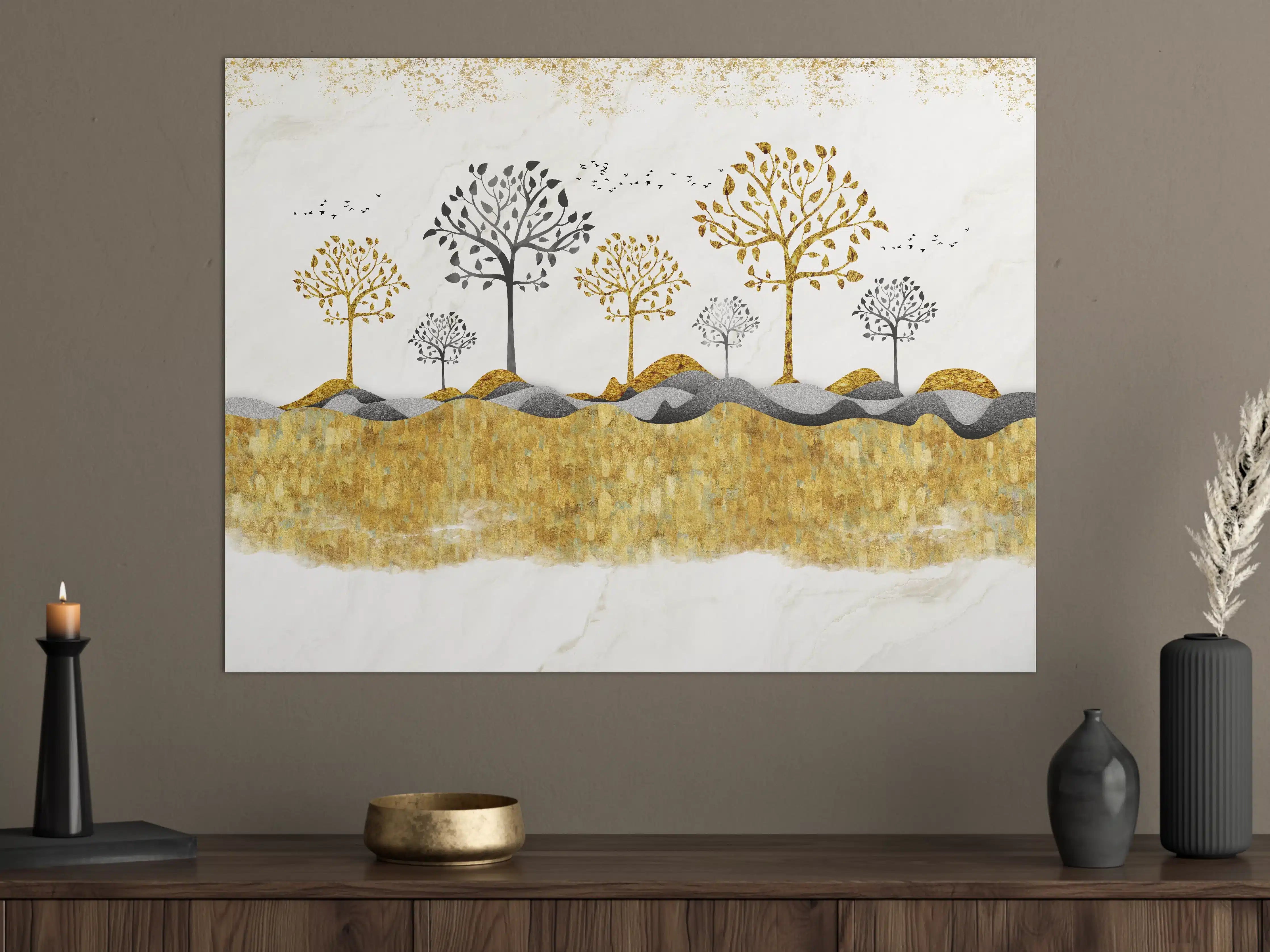 Große Wandbilder - Kunsttapete einer Landschaft