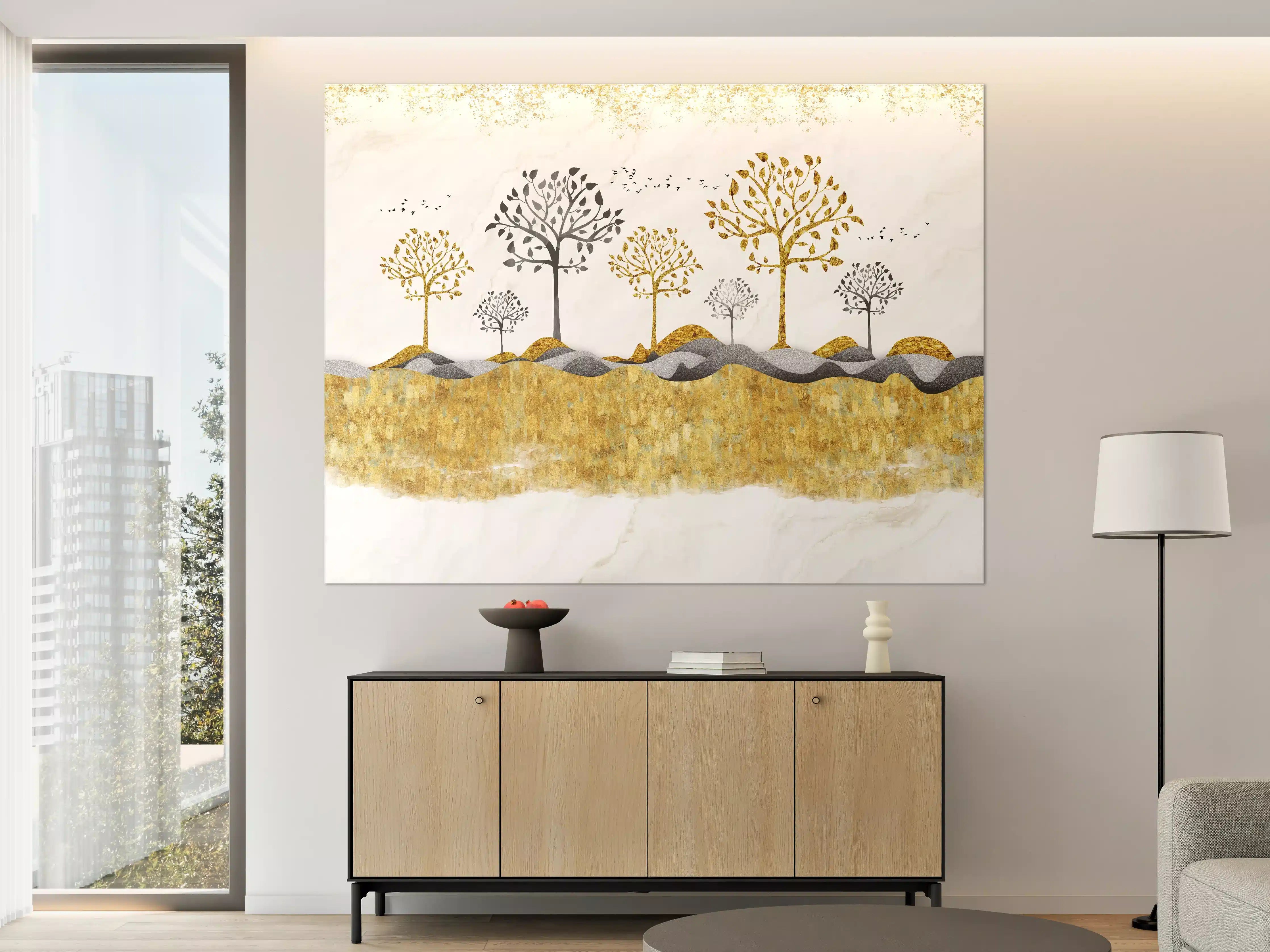 Große Wandbilder - Kunsttapete einer Landschaft