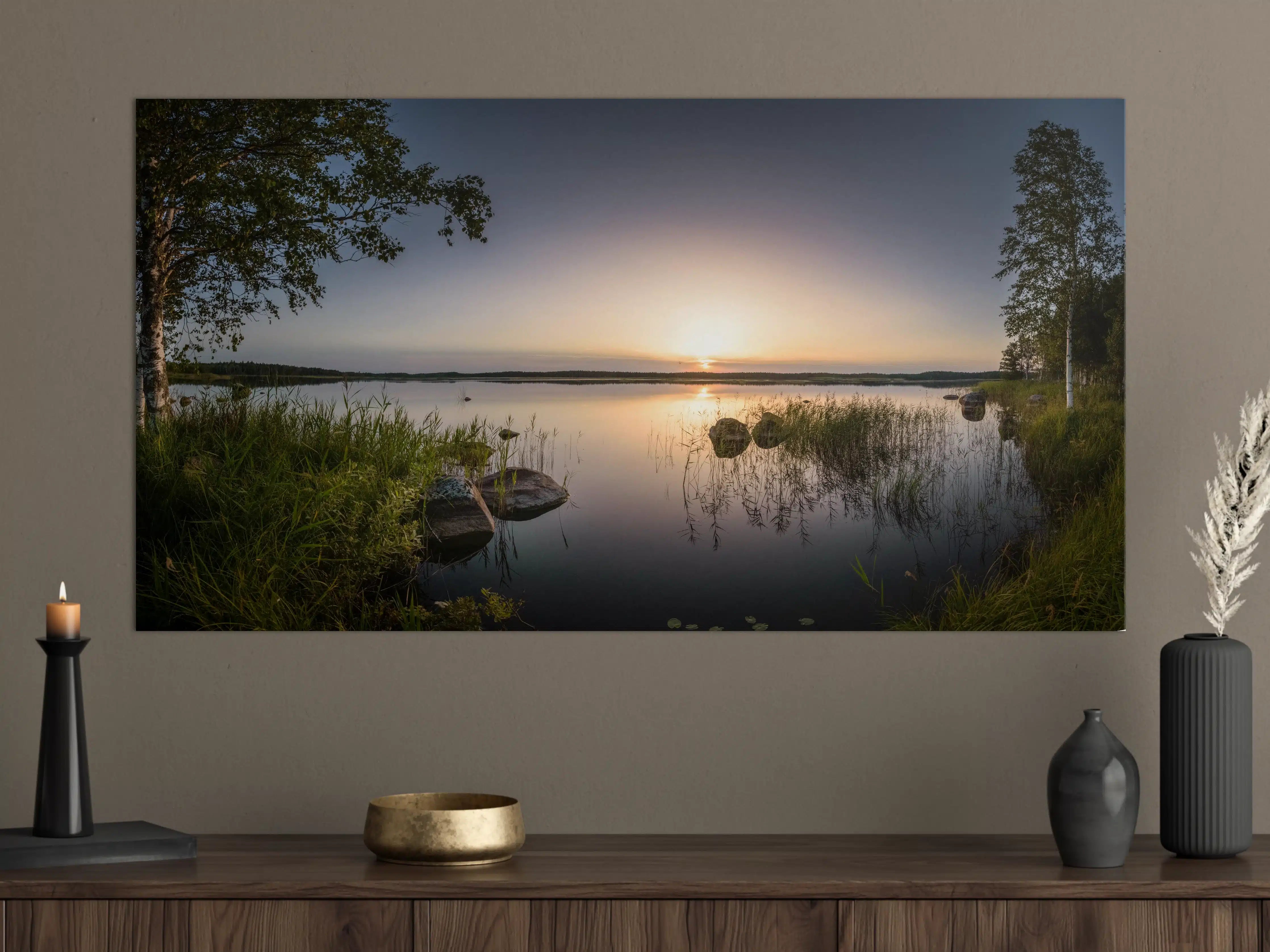 Große Wandbilder - Landschaft in der Dämmerung - Sonnenuntergang