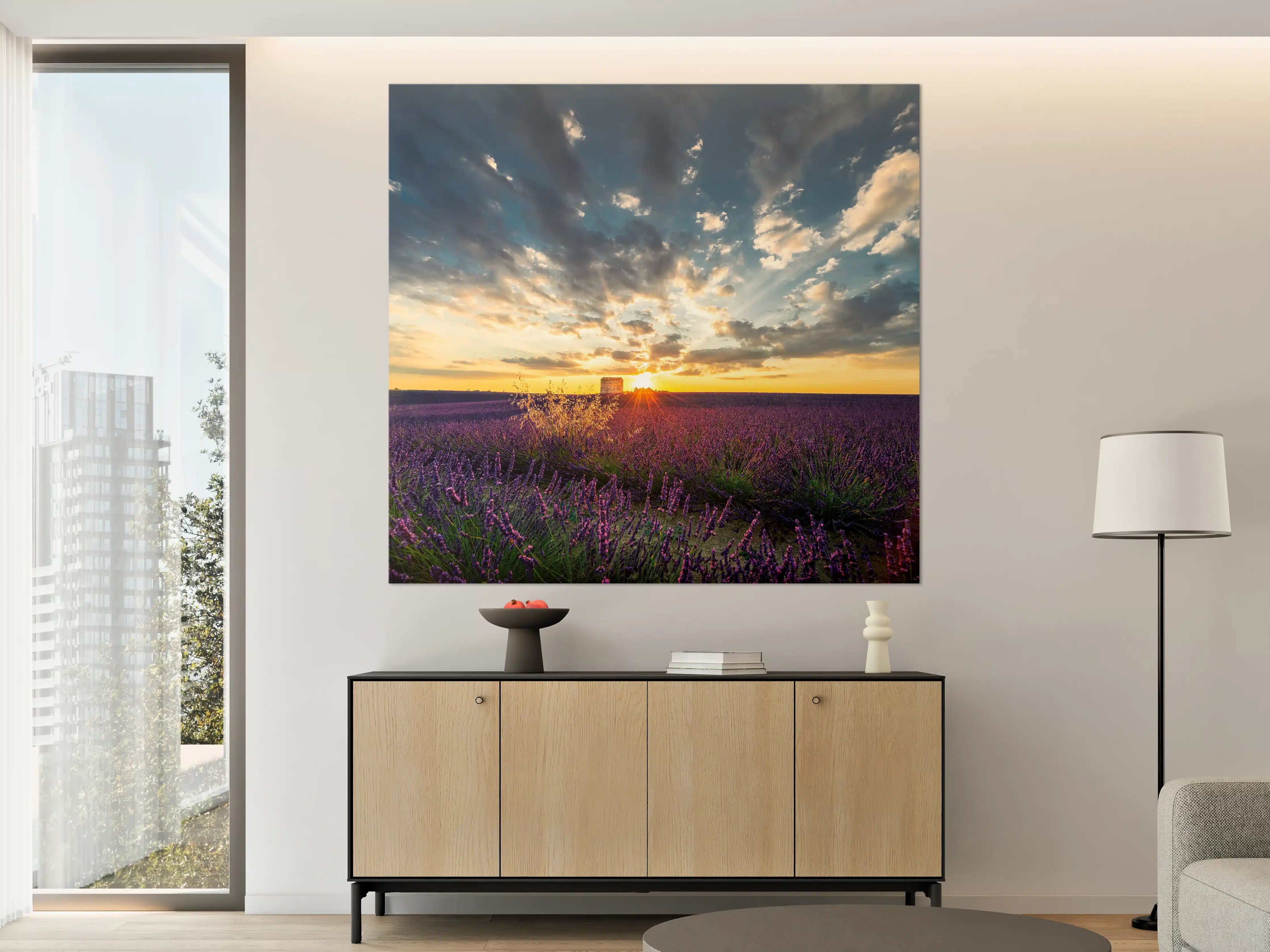 Große Wandbilder - Lavendel Feld im Sommer in der Provence