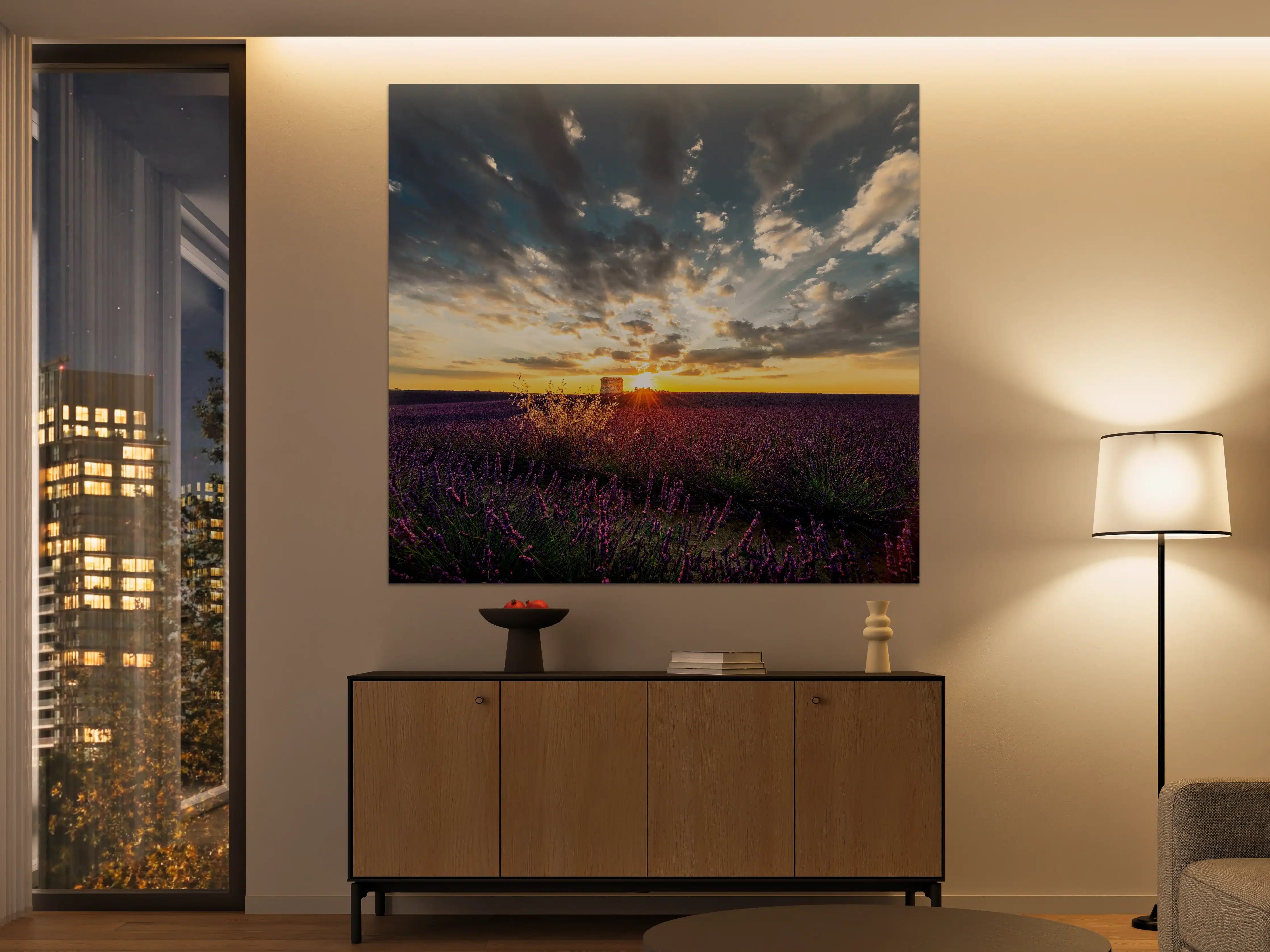 Große Wandbilder - Lavendel Feld im Sommer in der Provence