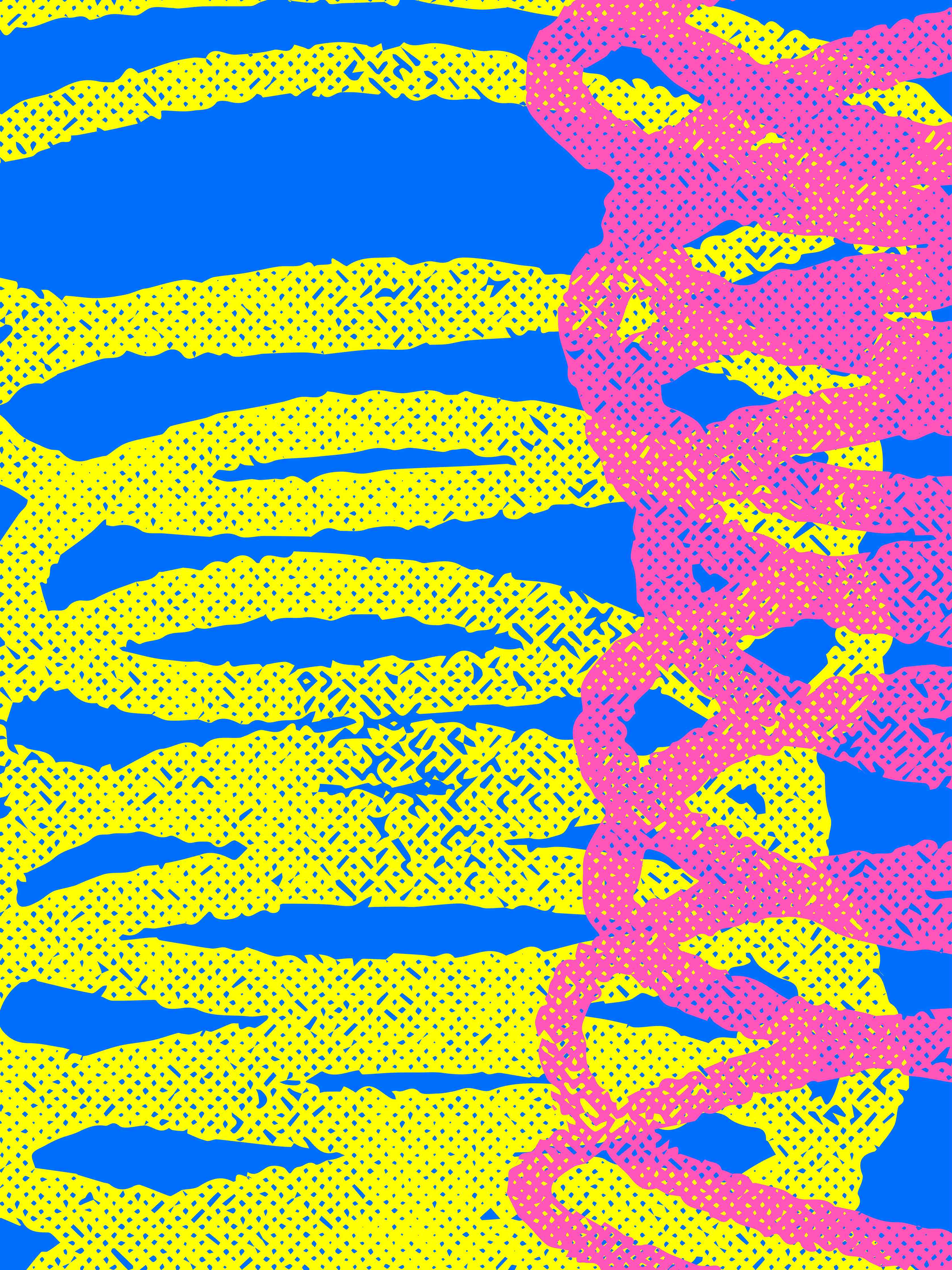 Große Wandbilder-Lebendige Farbkombination in abstraktem Design