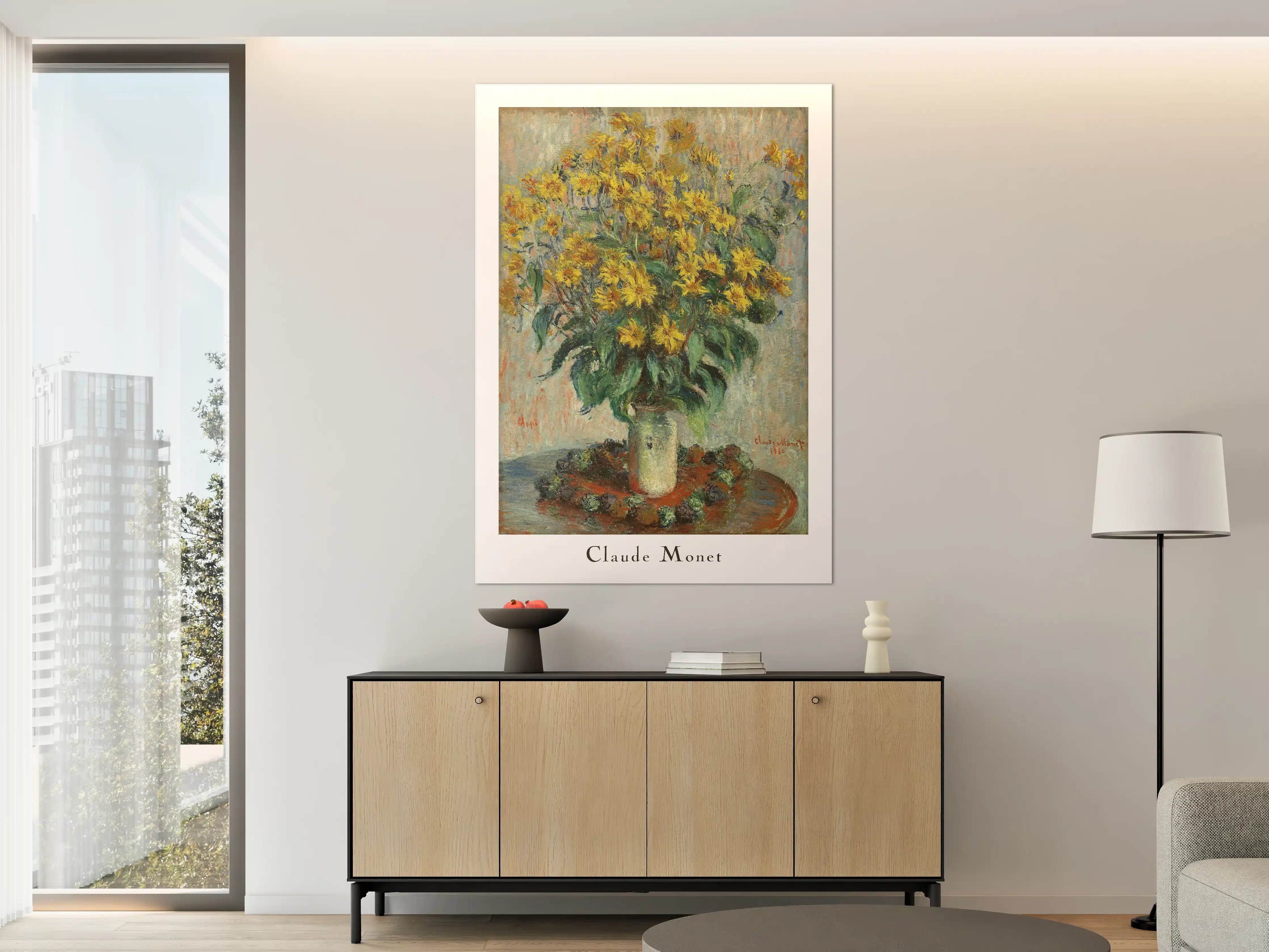 Große Wandbilder - Lebendige Sonnenblumen in klassischem Stillleben