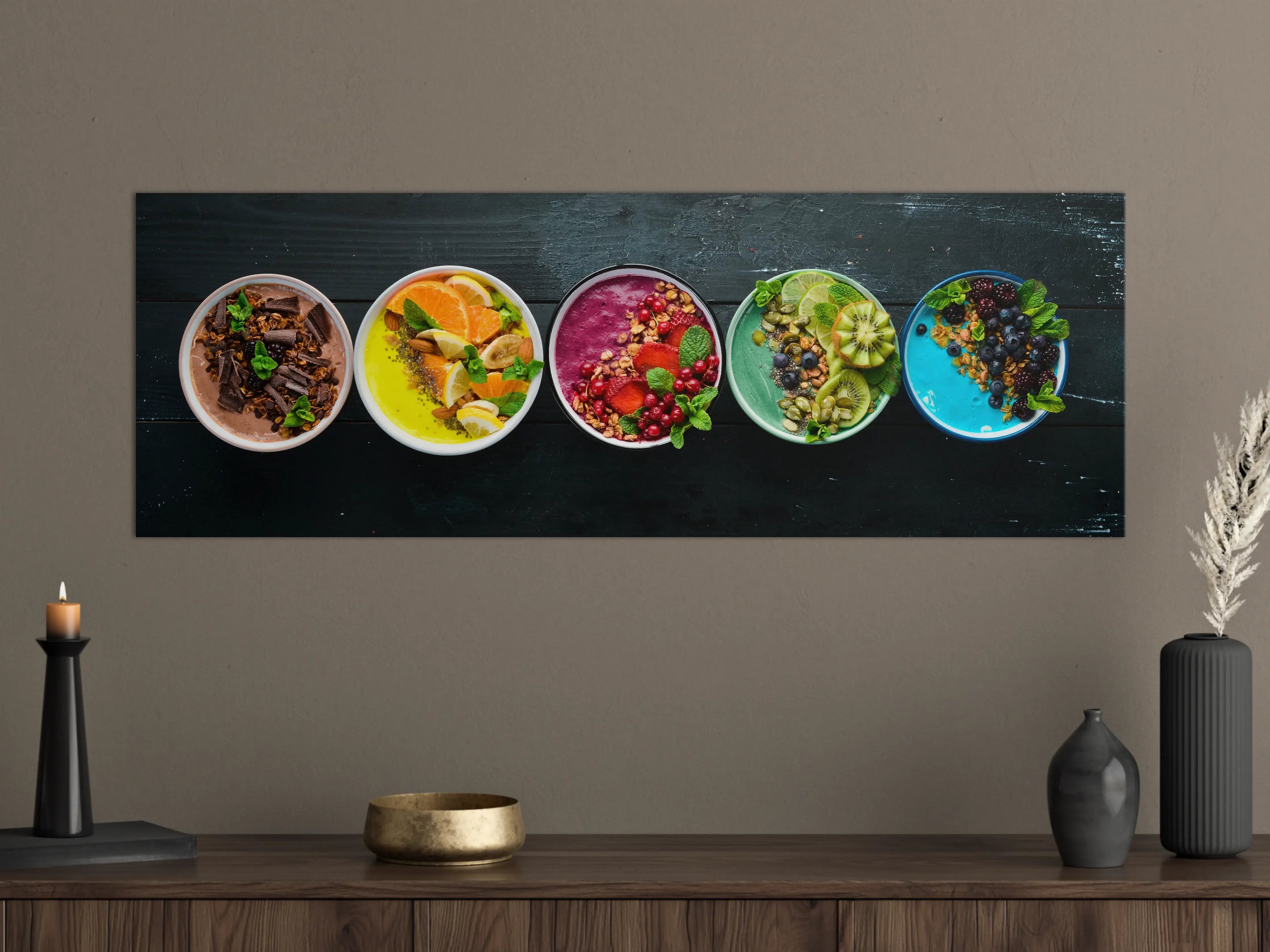 Große Wandbilder - Leckere Frucht-Joghurt-Bowls