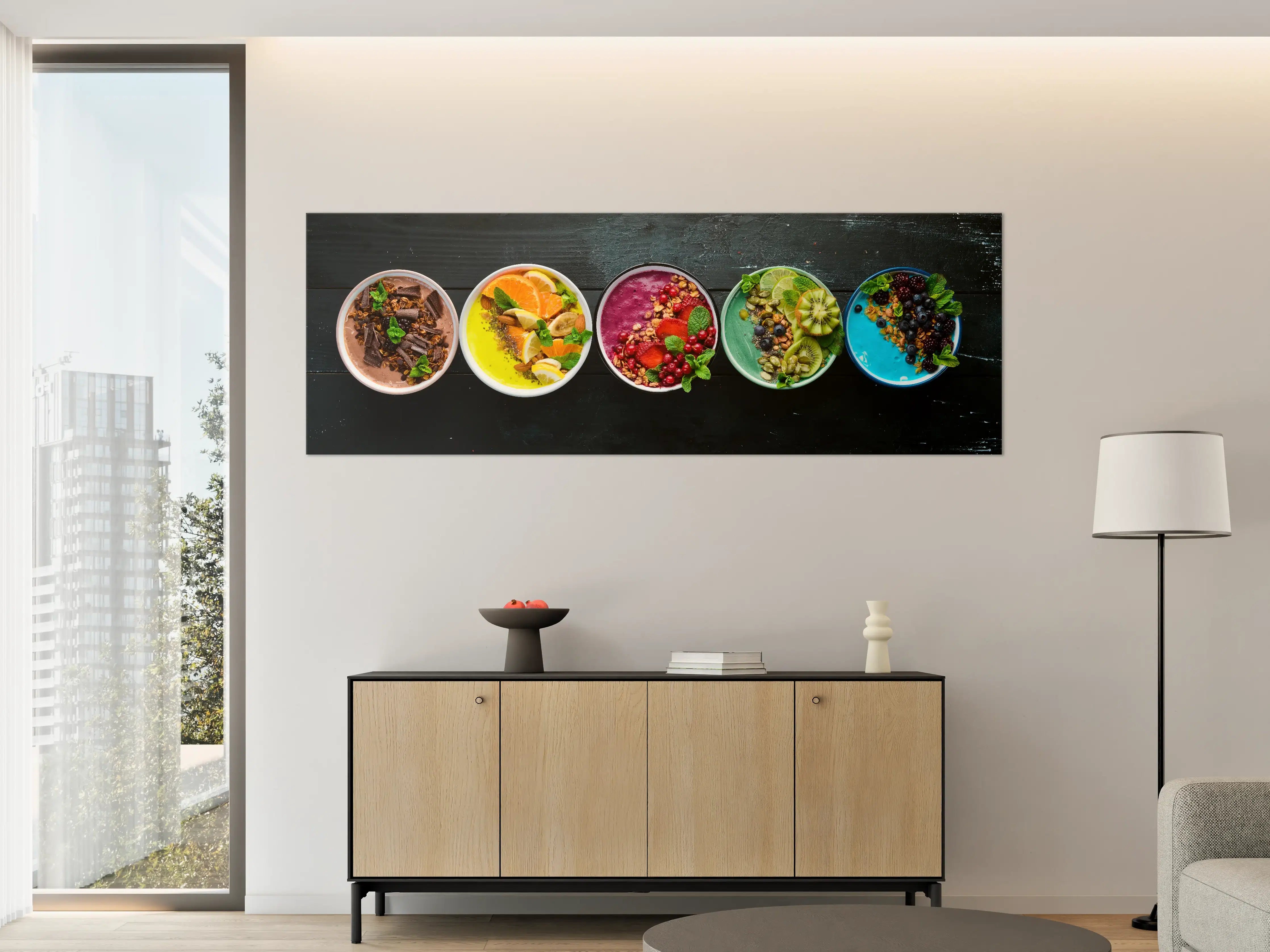 Große Wandbilder - Leckere Frucht-Joghurt-Bowls