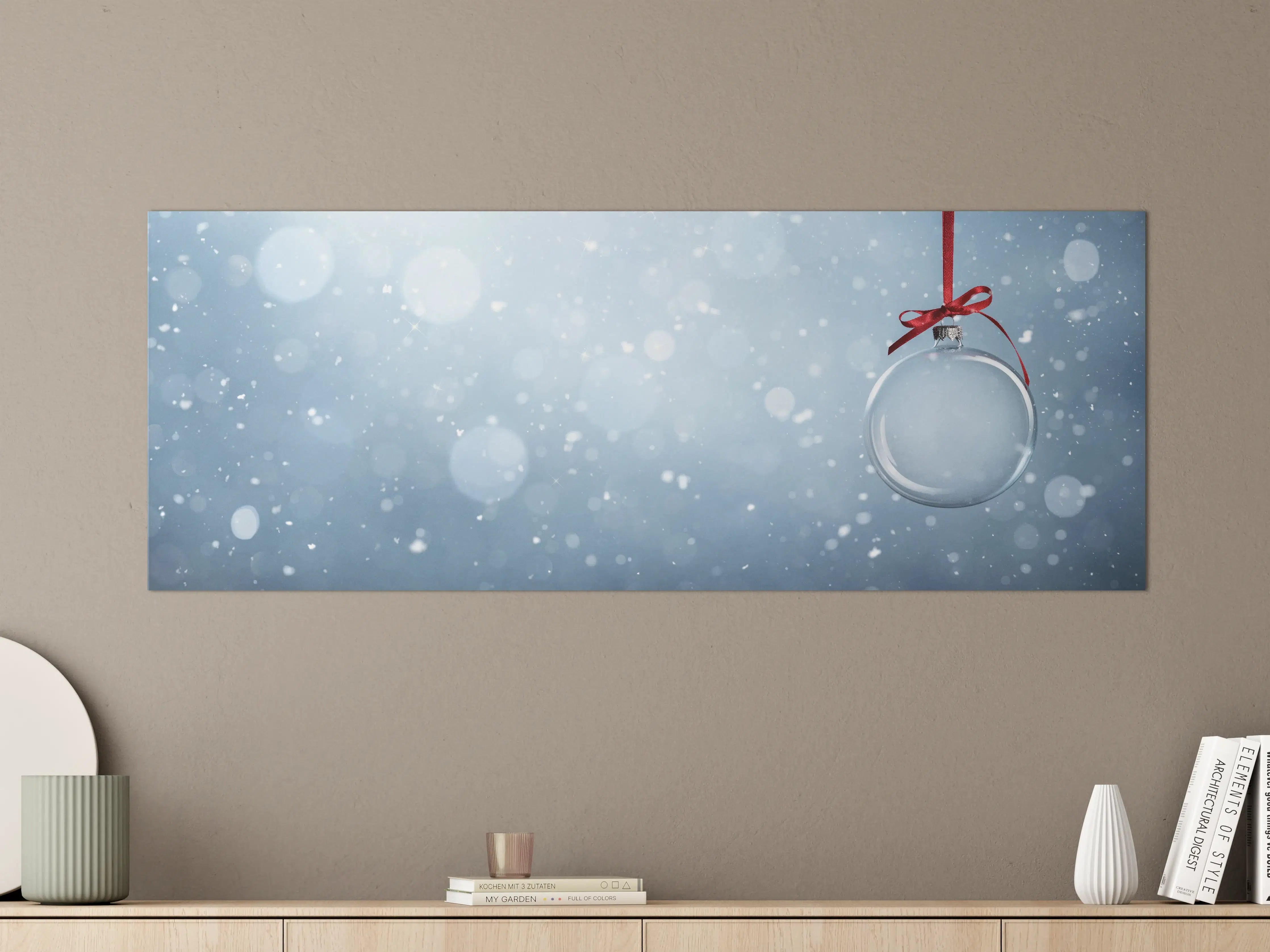 Große Wandbilder - Leere Weihnachtskugel