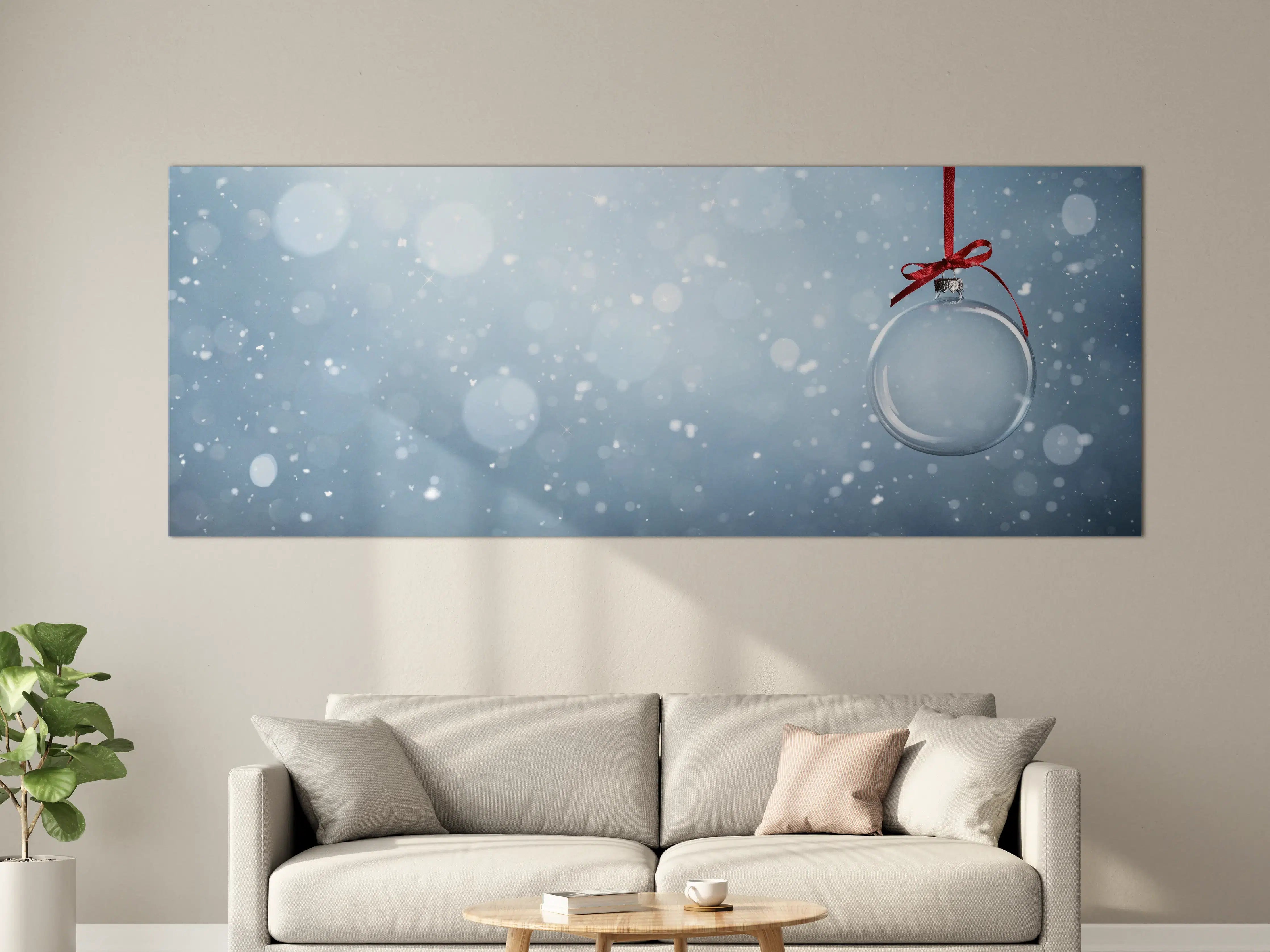 Große Wandbilder - Leere Weihnachtskugel