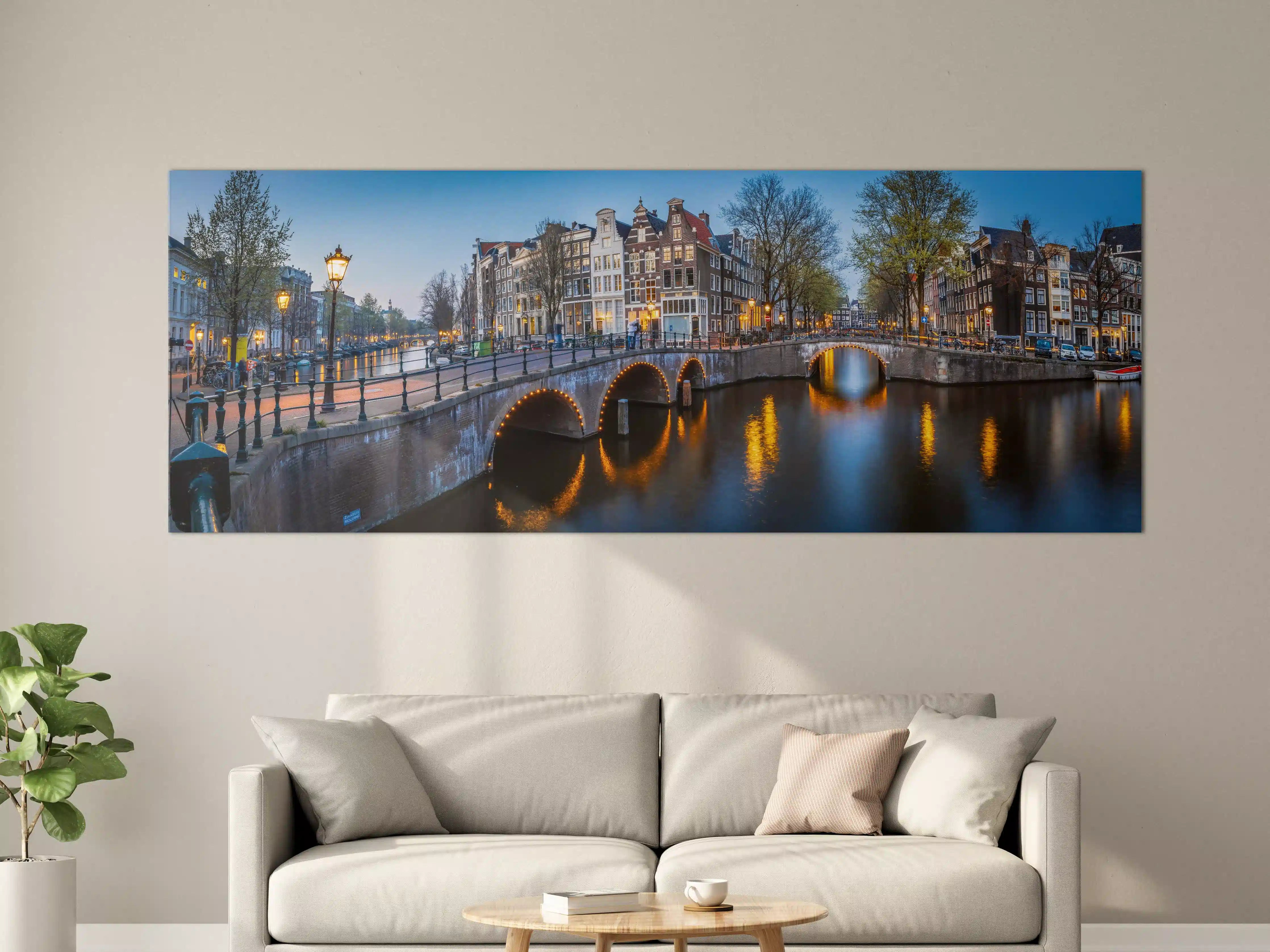 Große Wandbilder - Leidsegracht-Brücke - Amsterdam