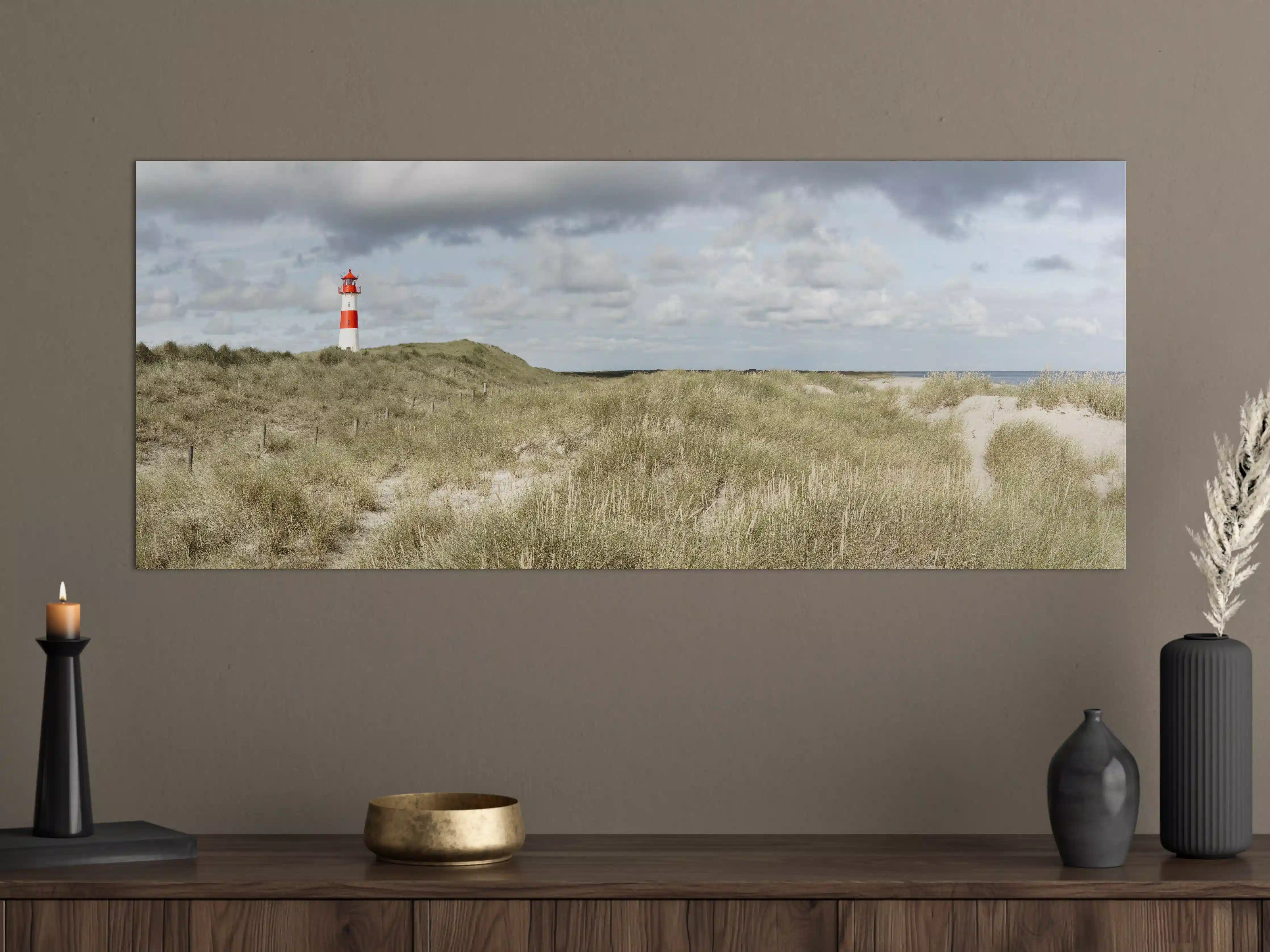 Große Wandbilder - Leuchtturm in der Küstenlandschaft