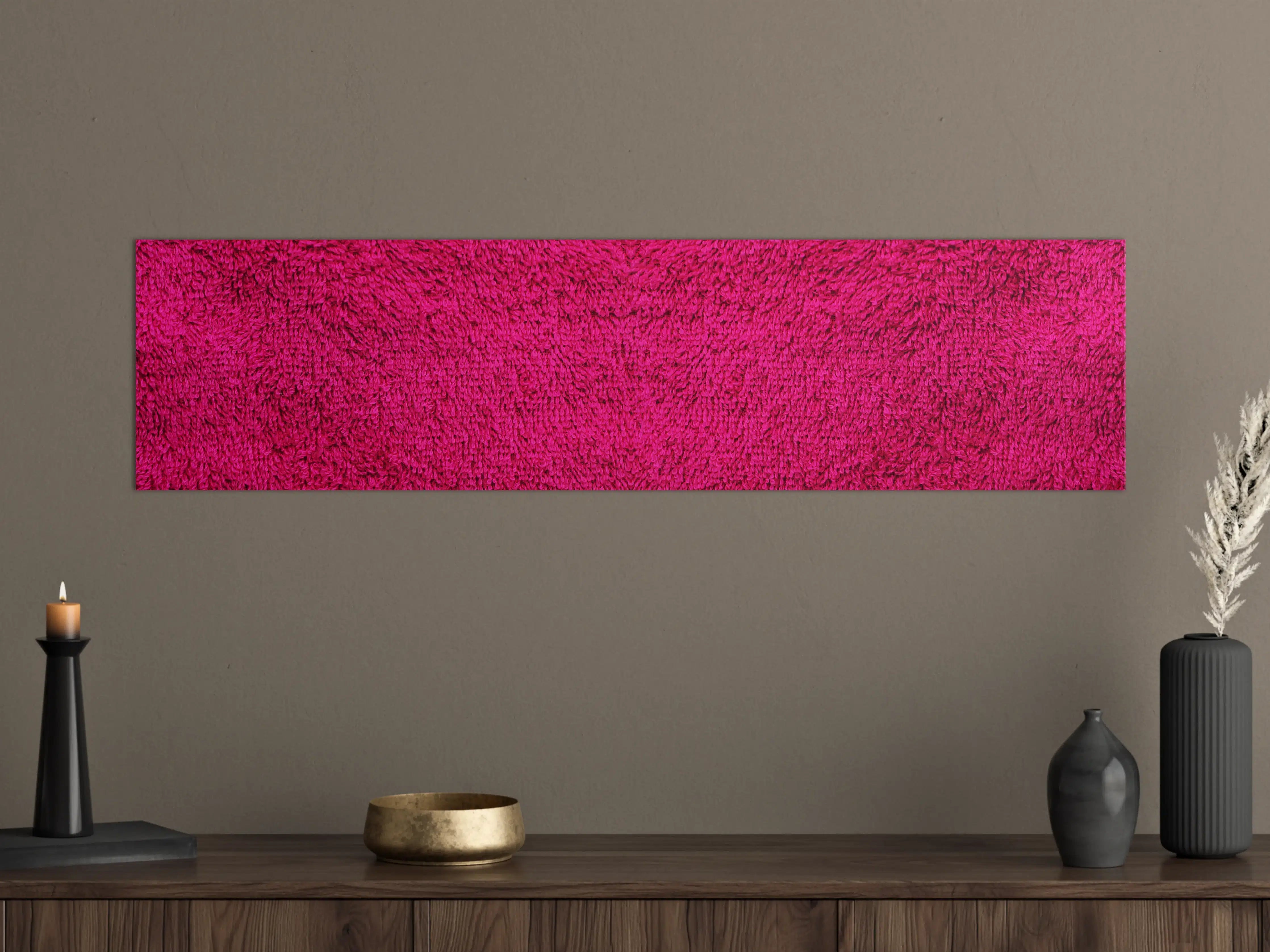 Große Wandbilder - Lila Frottee Handtuch Textur