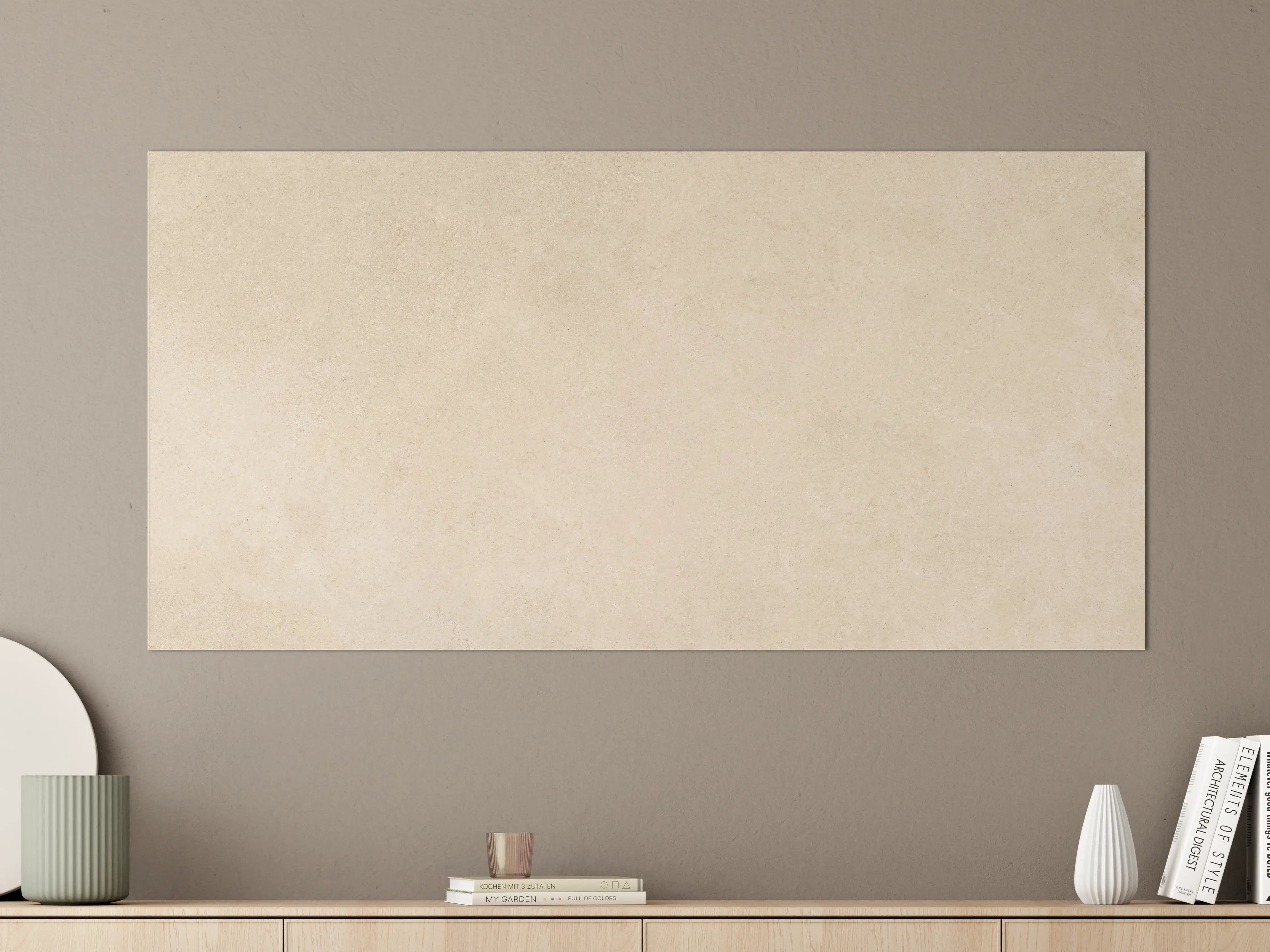 Große Wandbilder - Limestone Marble Cream Texture