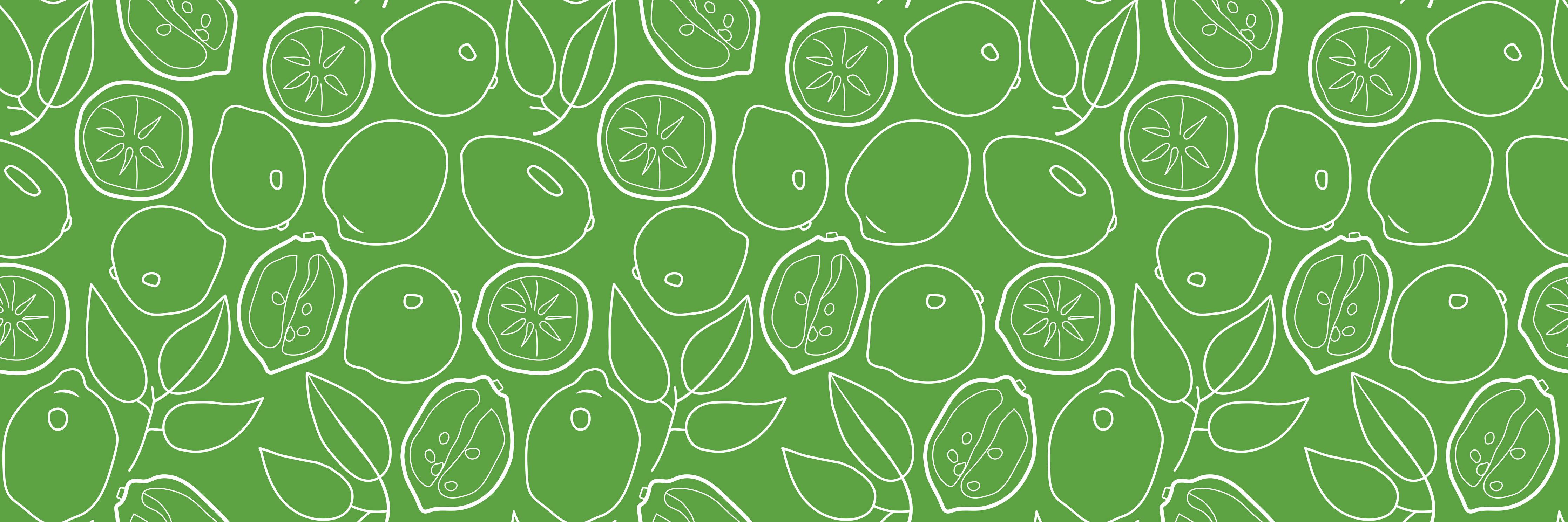 Große Wandbilder-Limetten-Citrus Grünes Muster