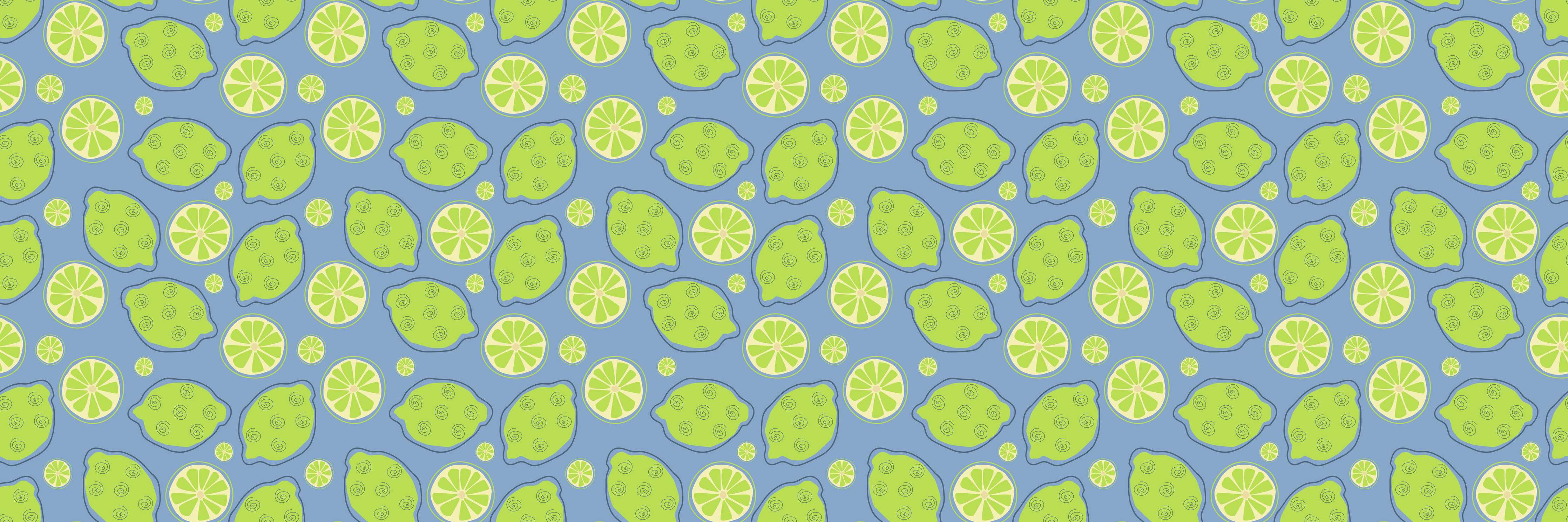 Große Wandbilder-Limetten-Muster Grün-Blau