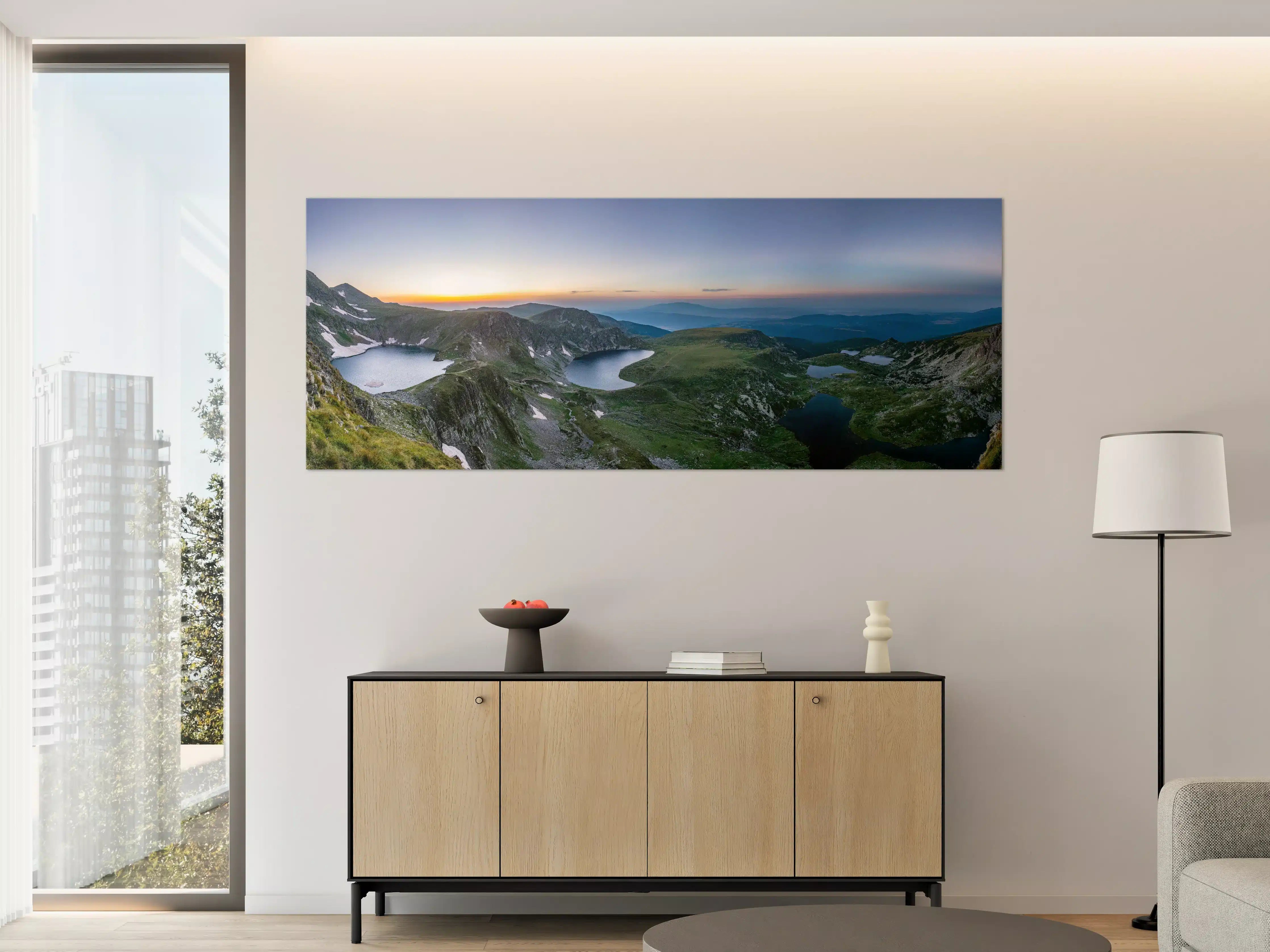 Große Wandbilder - Luftaufnahme der sieben Rila-Seen - Bulgarien