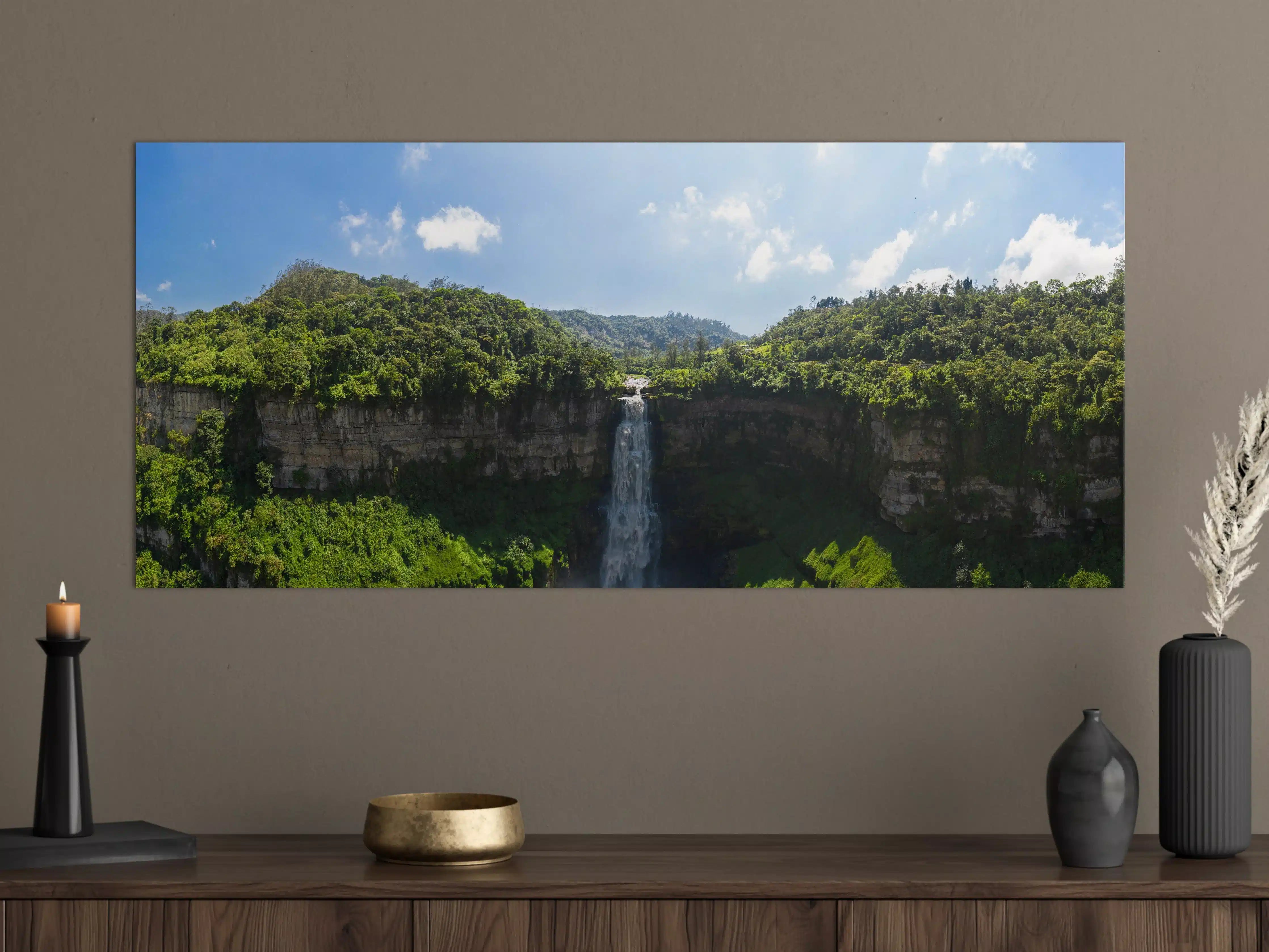 Große Wandbilder - Luftaufnahme von El Salto de Tequendama