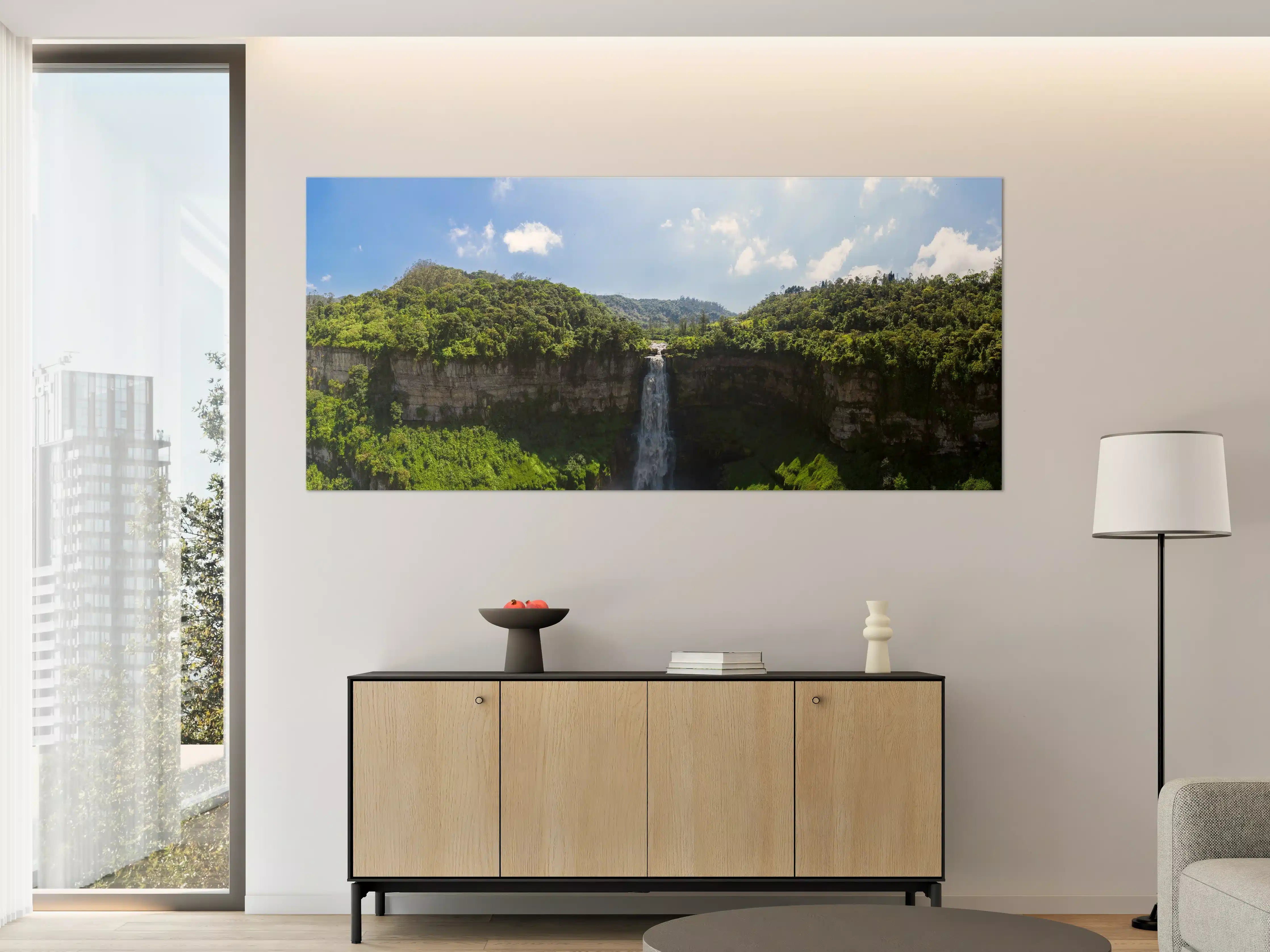 Große Wandbilder - Luftaufnahme von El Salto de Tequendama