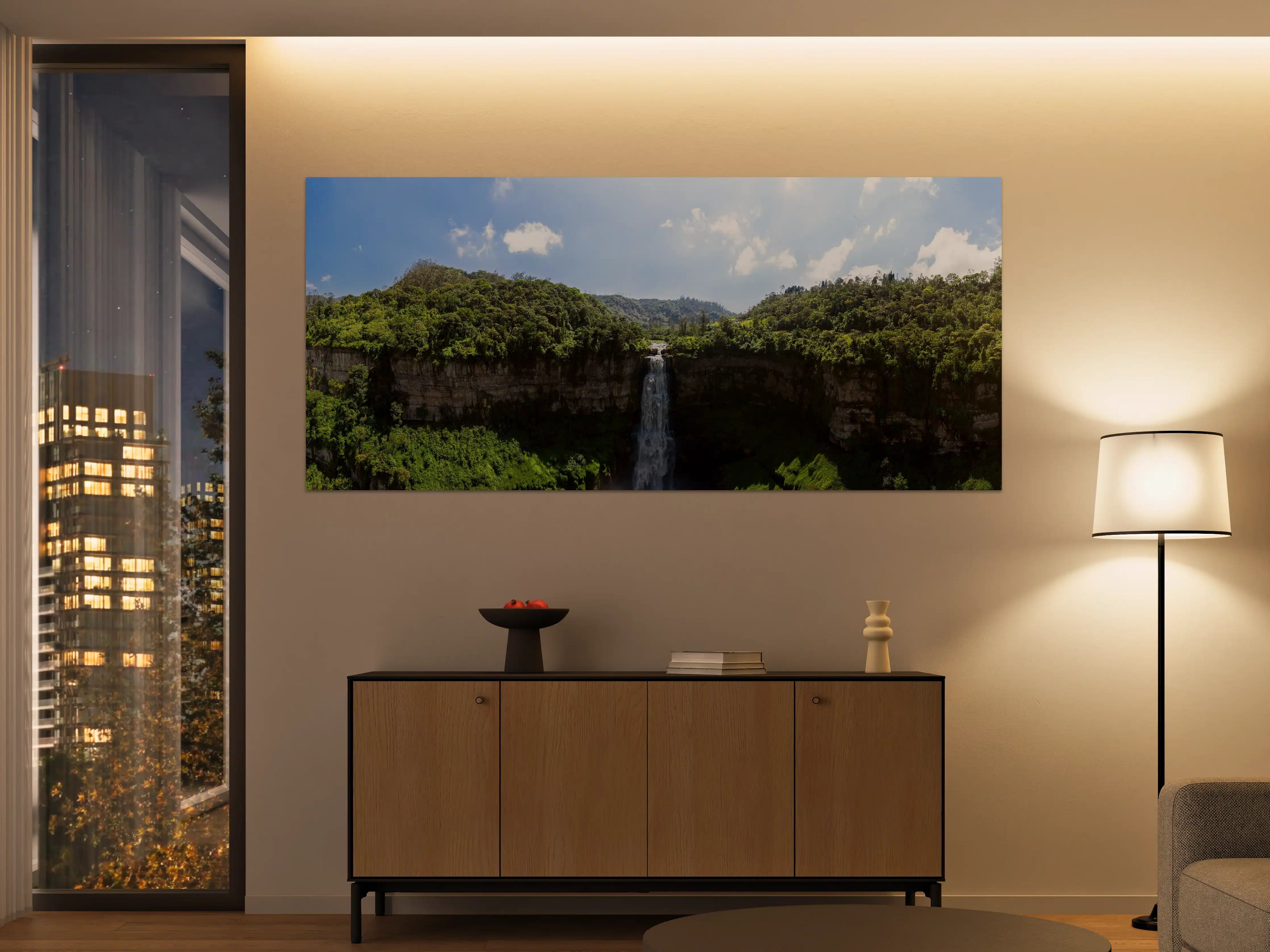 Große Wandbilder - Luftaufnahme von El Salto de Tequendama