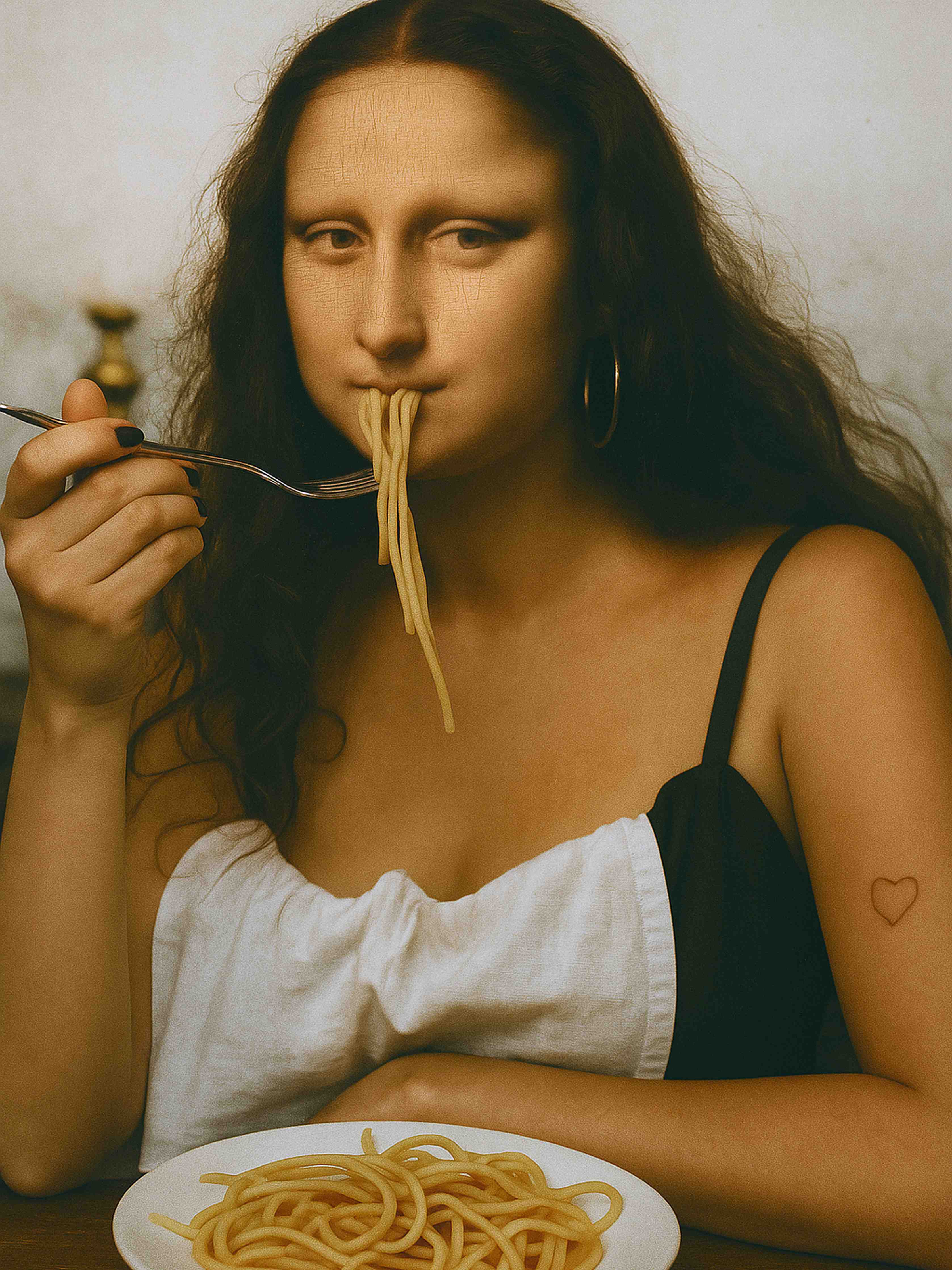 Große Wandbilder-Lust auf Pasta-Moment