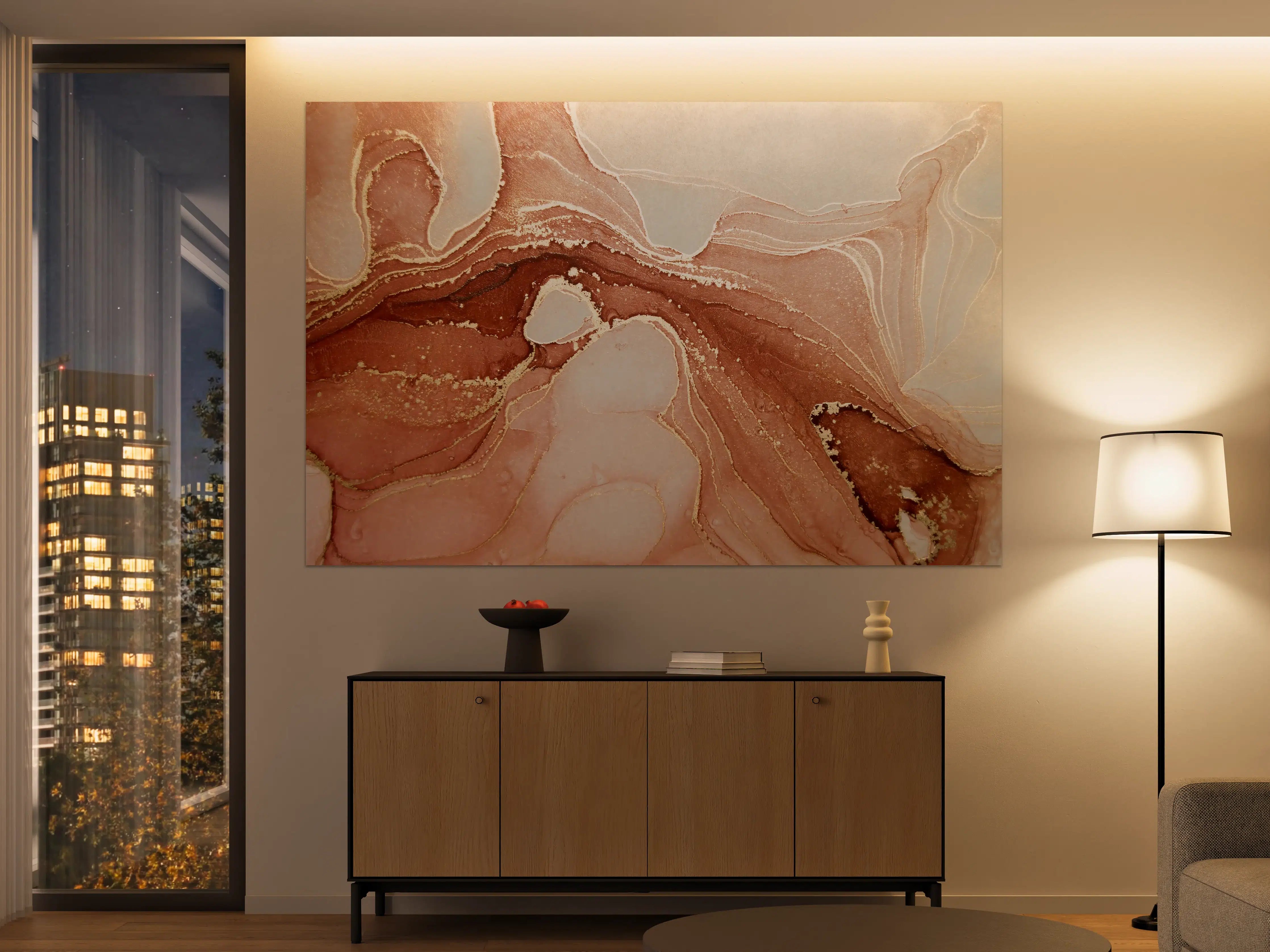 Große Wandbilder - Luxuriöse Darstellung durch flüssige Kunst