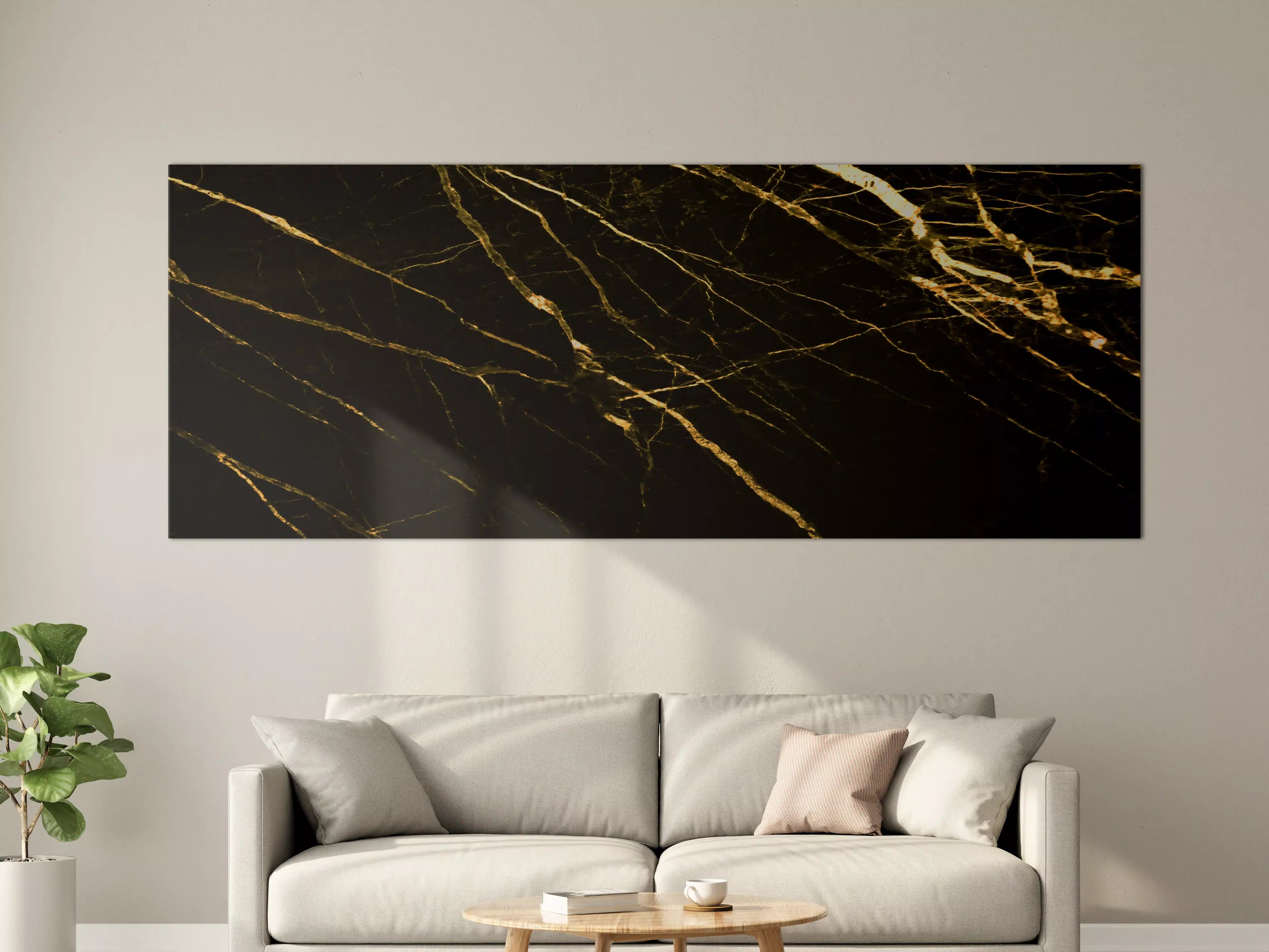 Große Wandbilder - Luxus Goldmarmortextur