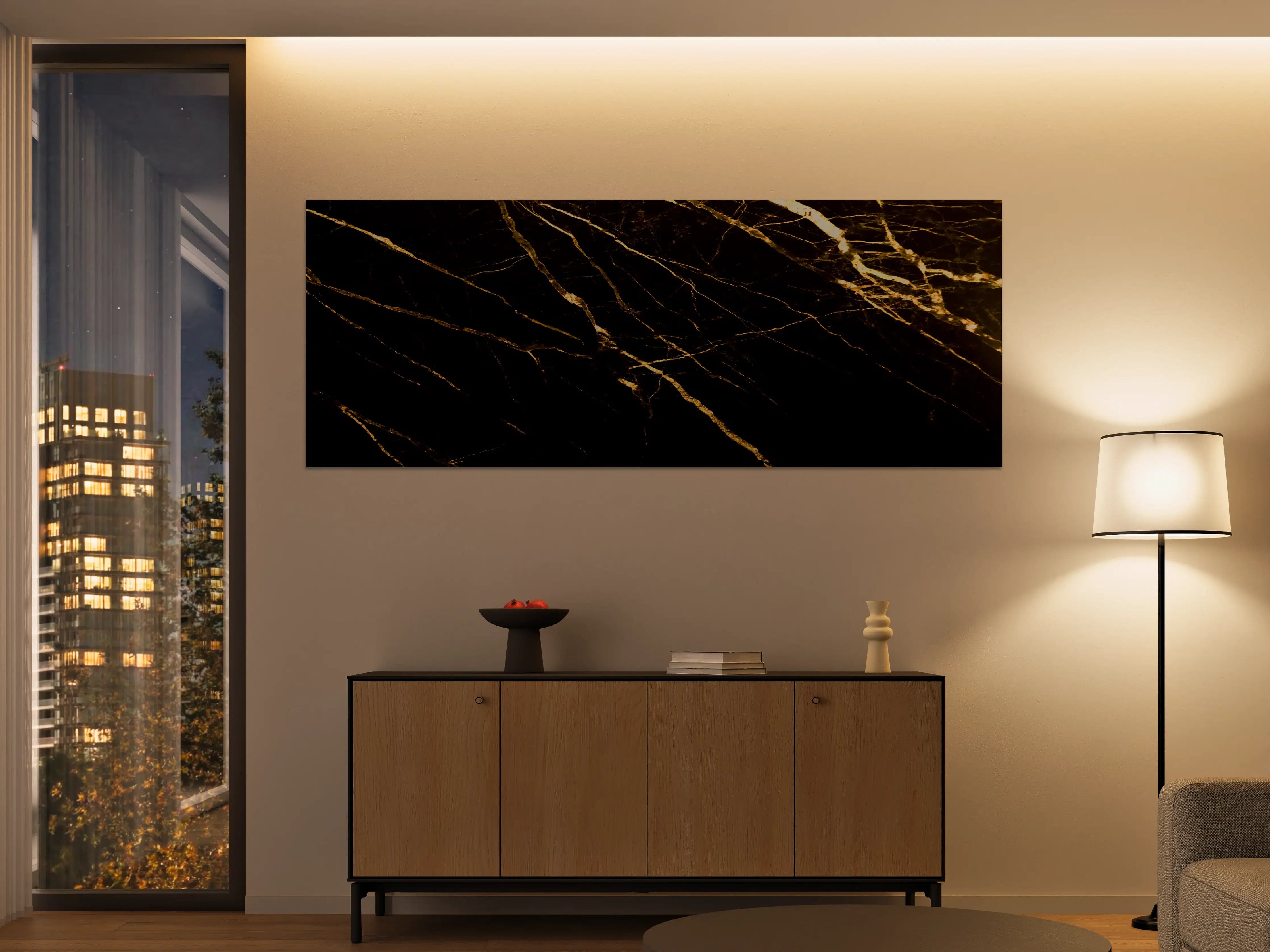 Große Wandbilder - Luxus Goldmarmortextur