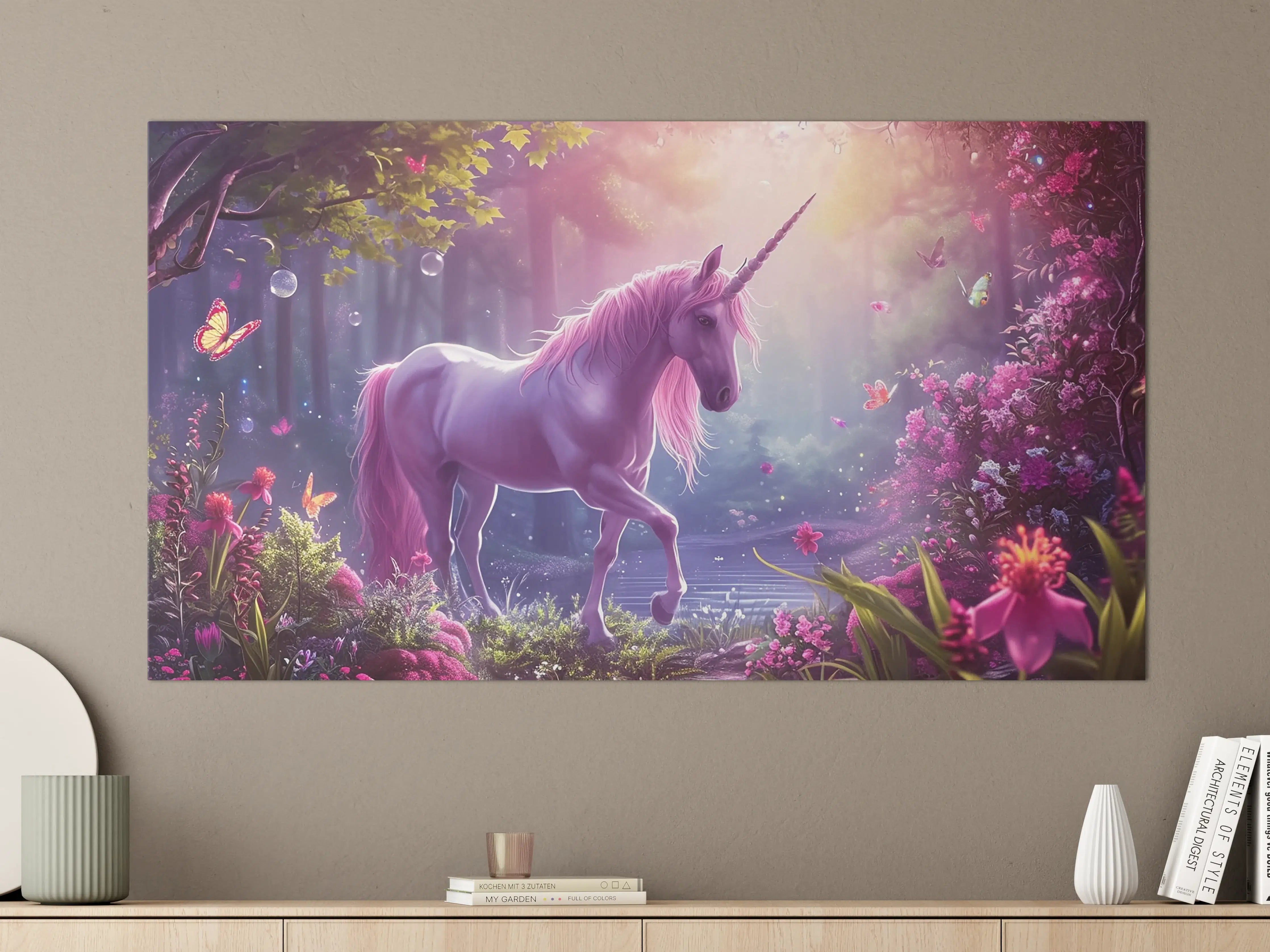 Große Wandbilder - Magischer Einhorn-Zauberwald