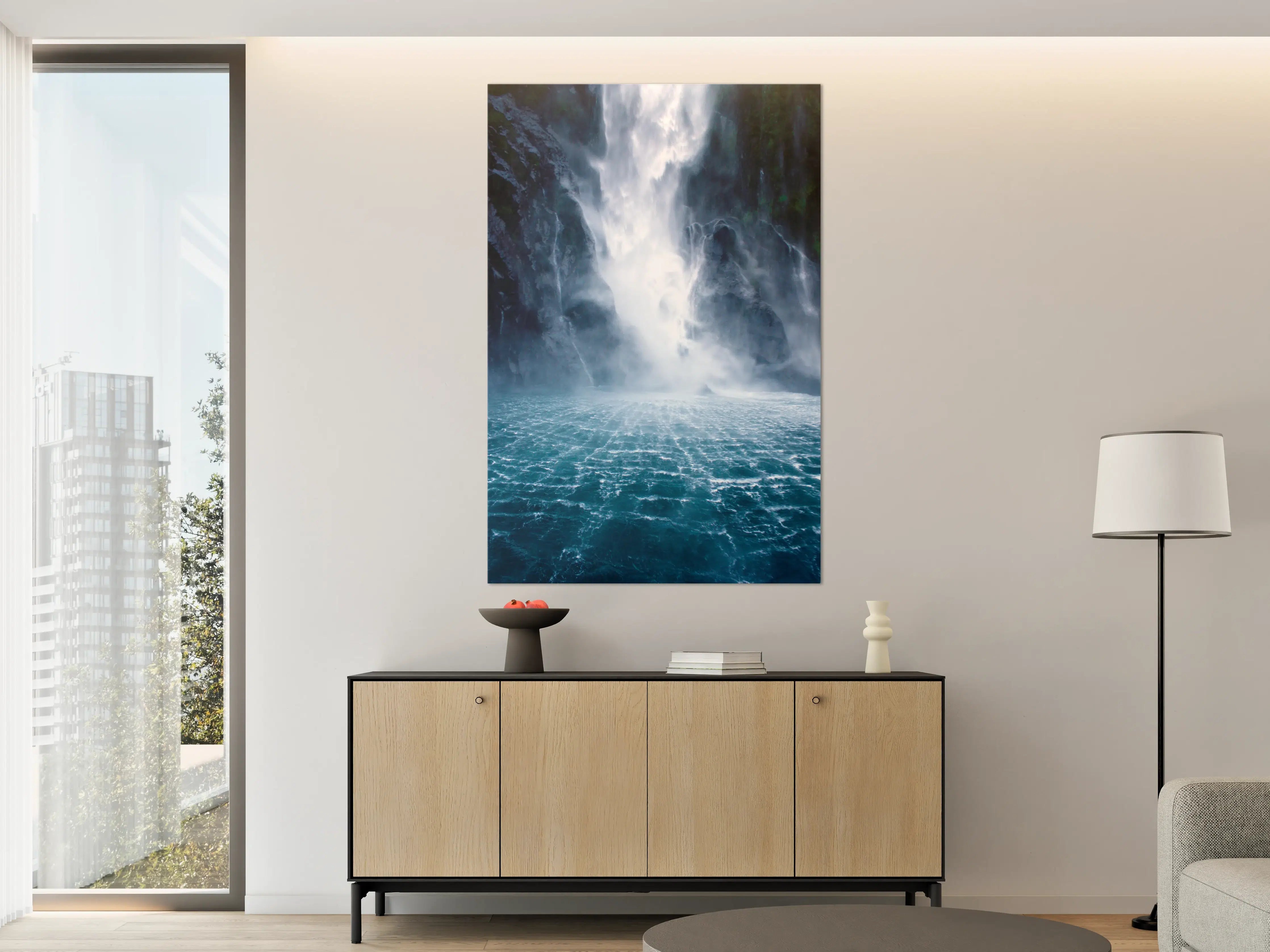 Große Wandbilder - Majestätischer Grauwasserfall