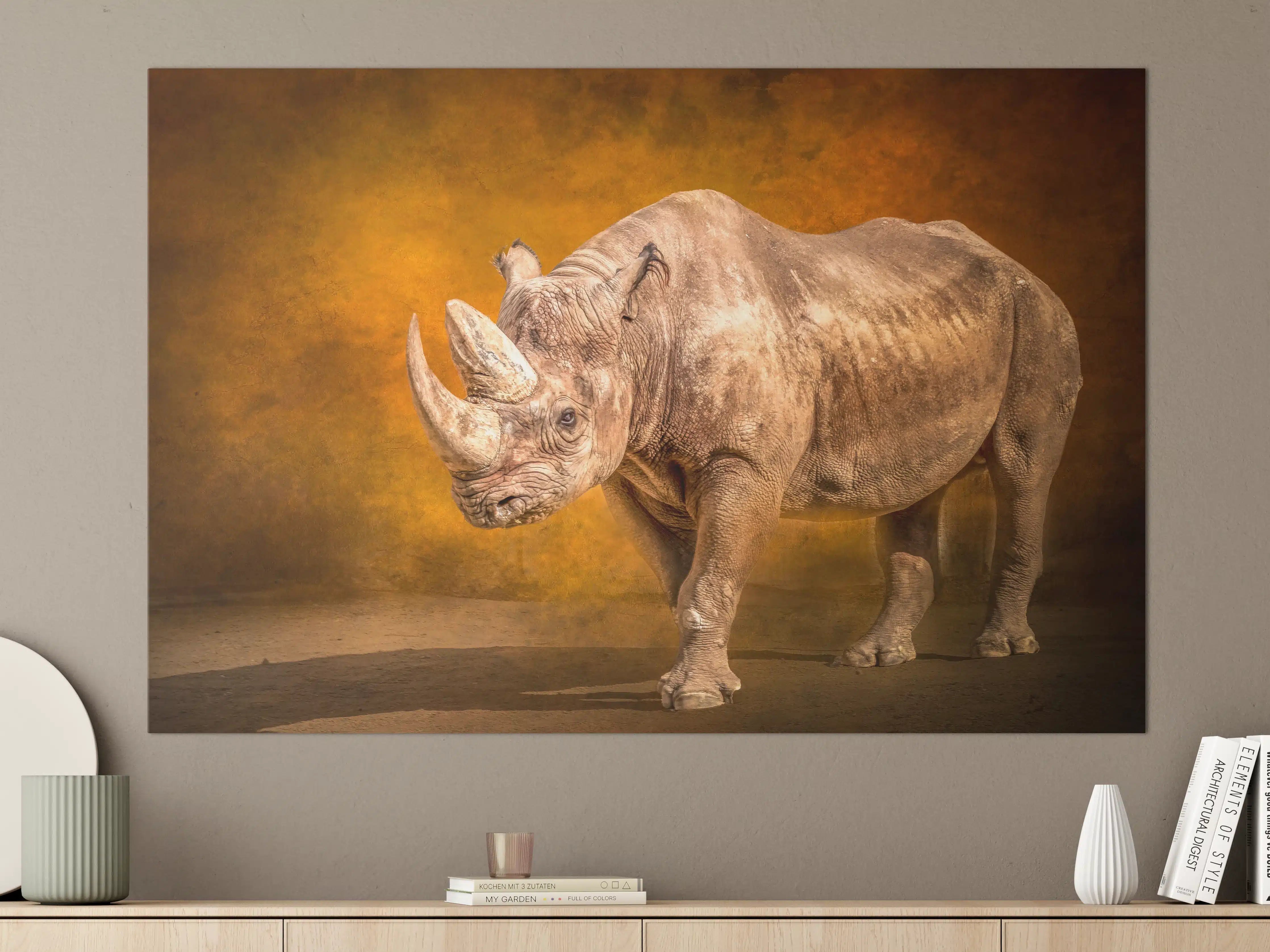 Große Wandbilder - Majestätisches Nashorn