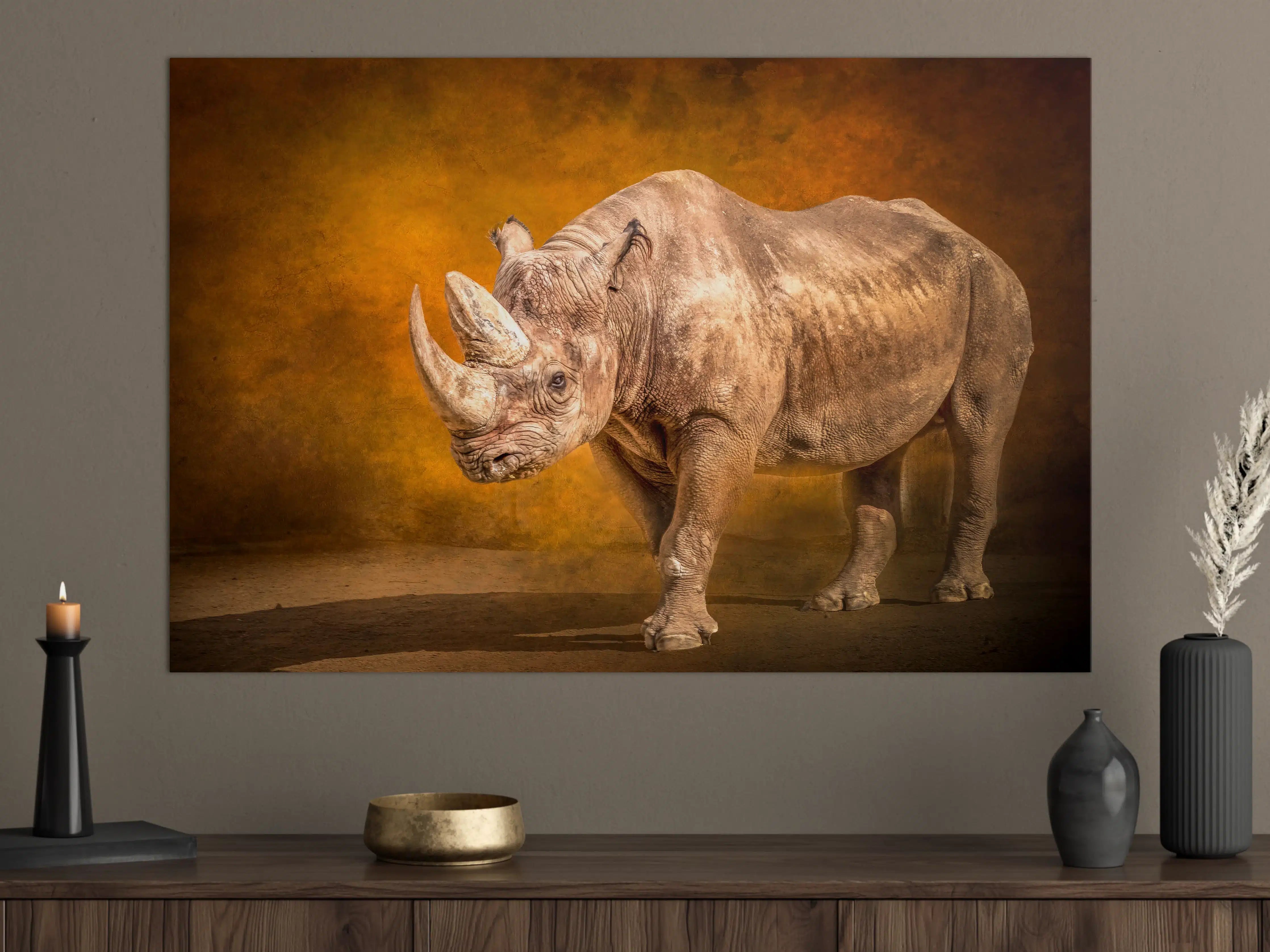 Große Wandbilder - Majestätisches Nashorn