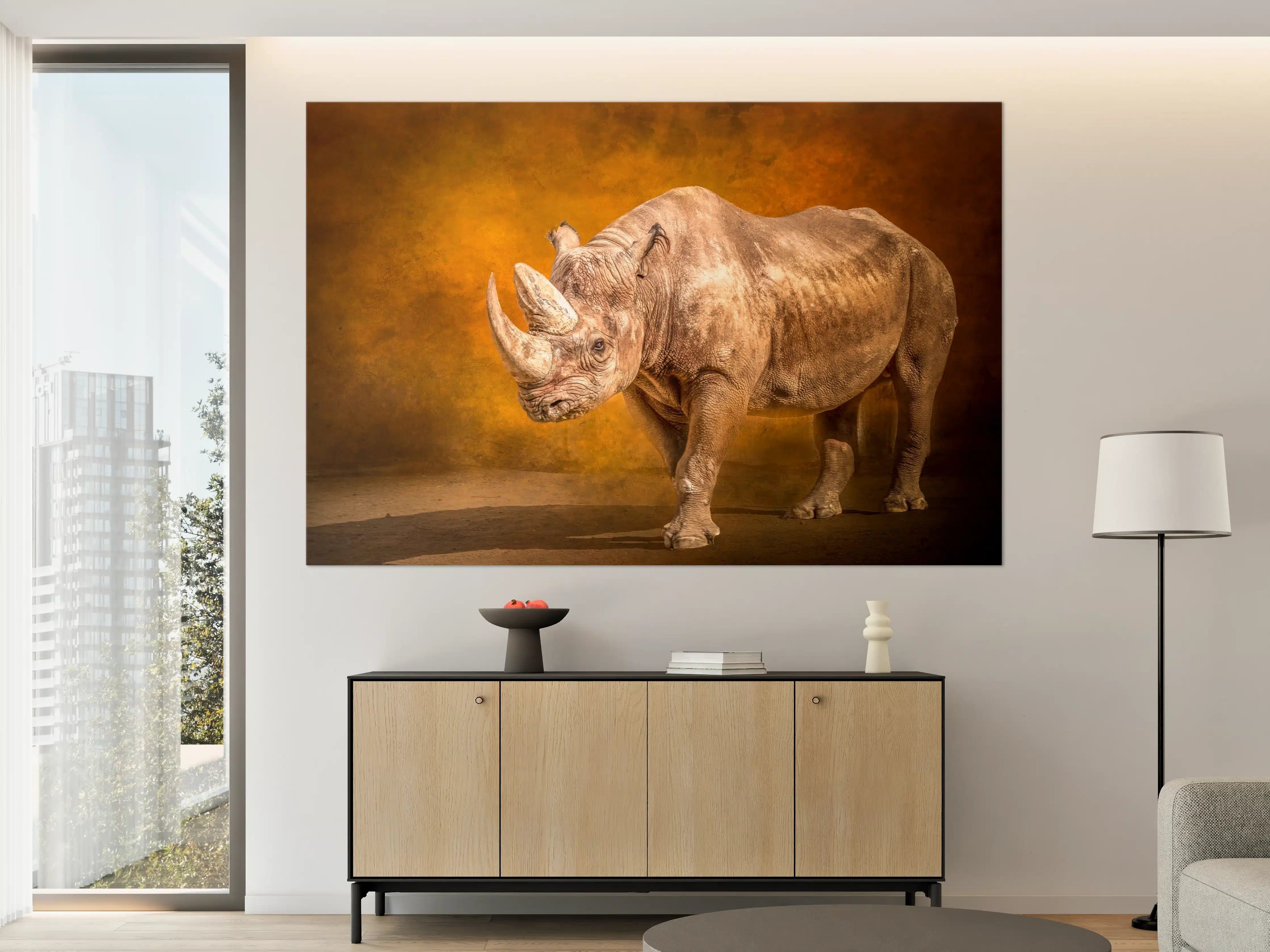 Große Wandbilder - Majestätisches Nashorn