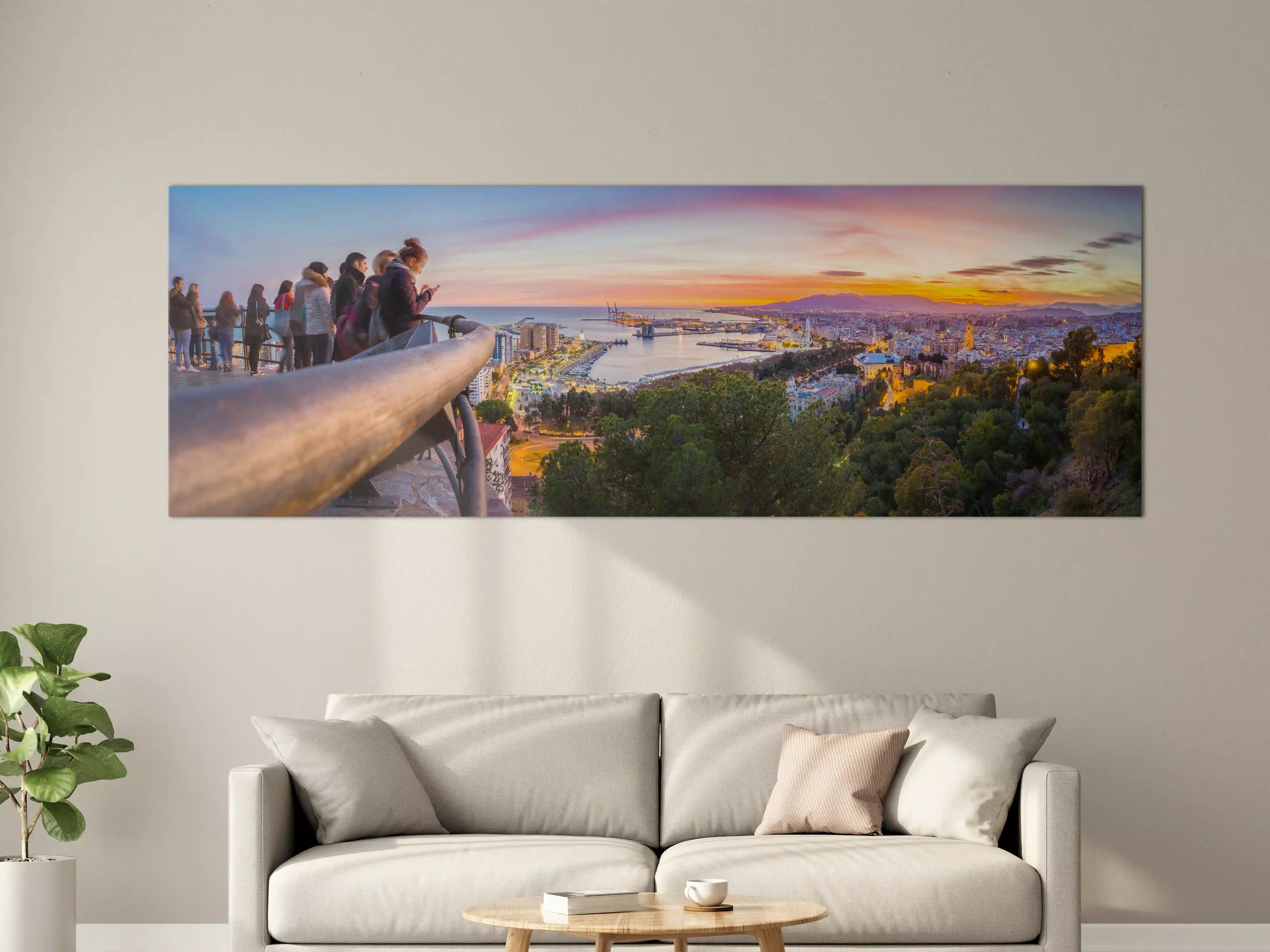 Große Wandbilder - Málaga Aussicht von den Bergen