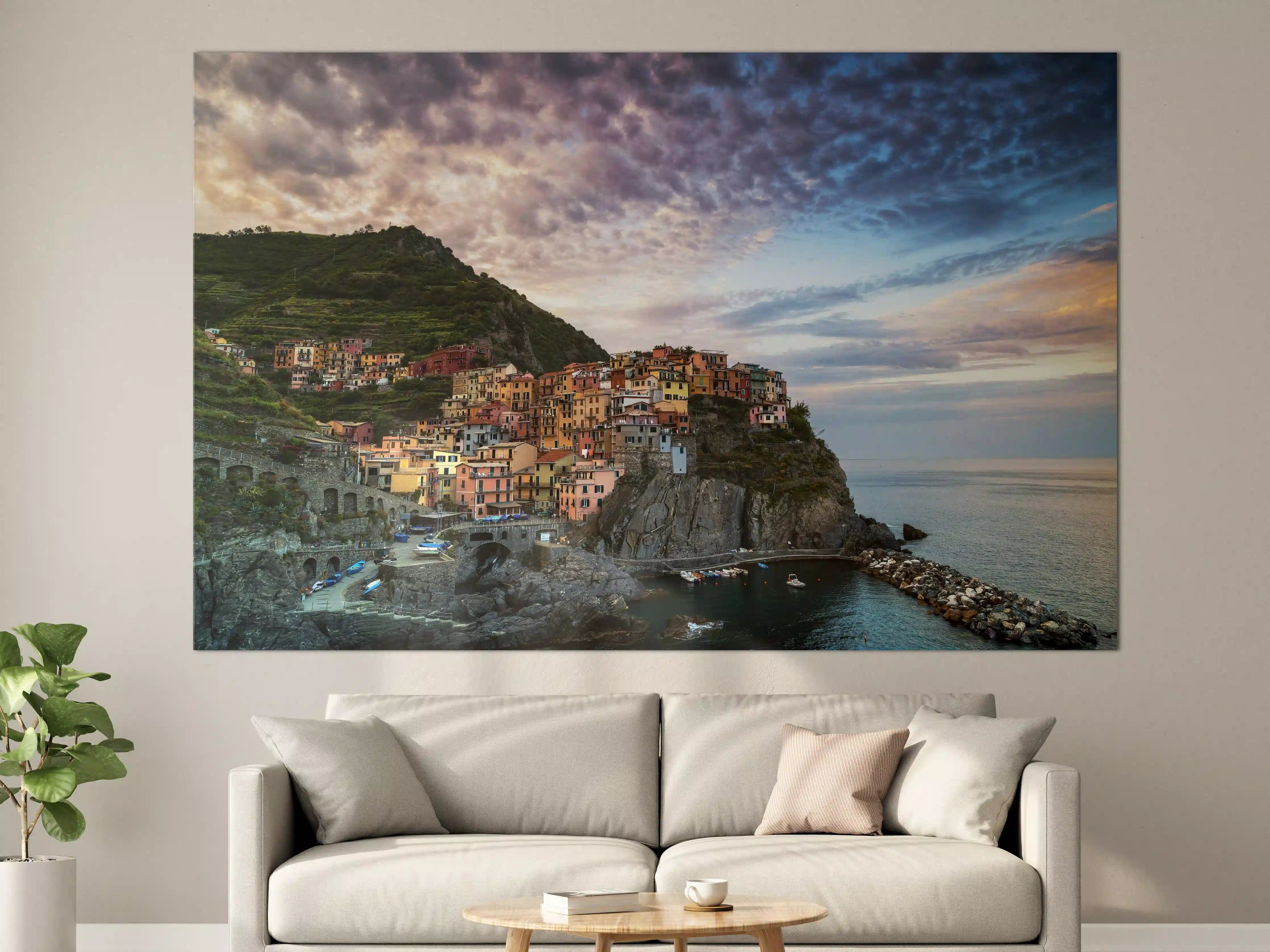 Große Wandbilder - Manarola Abenddämmerung