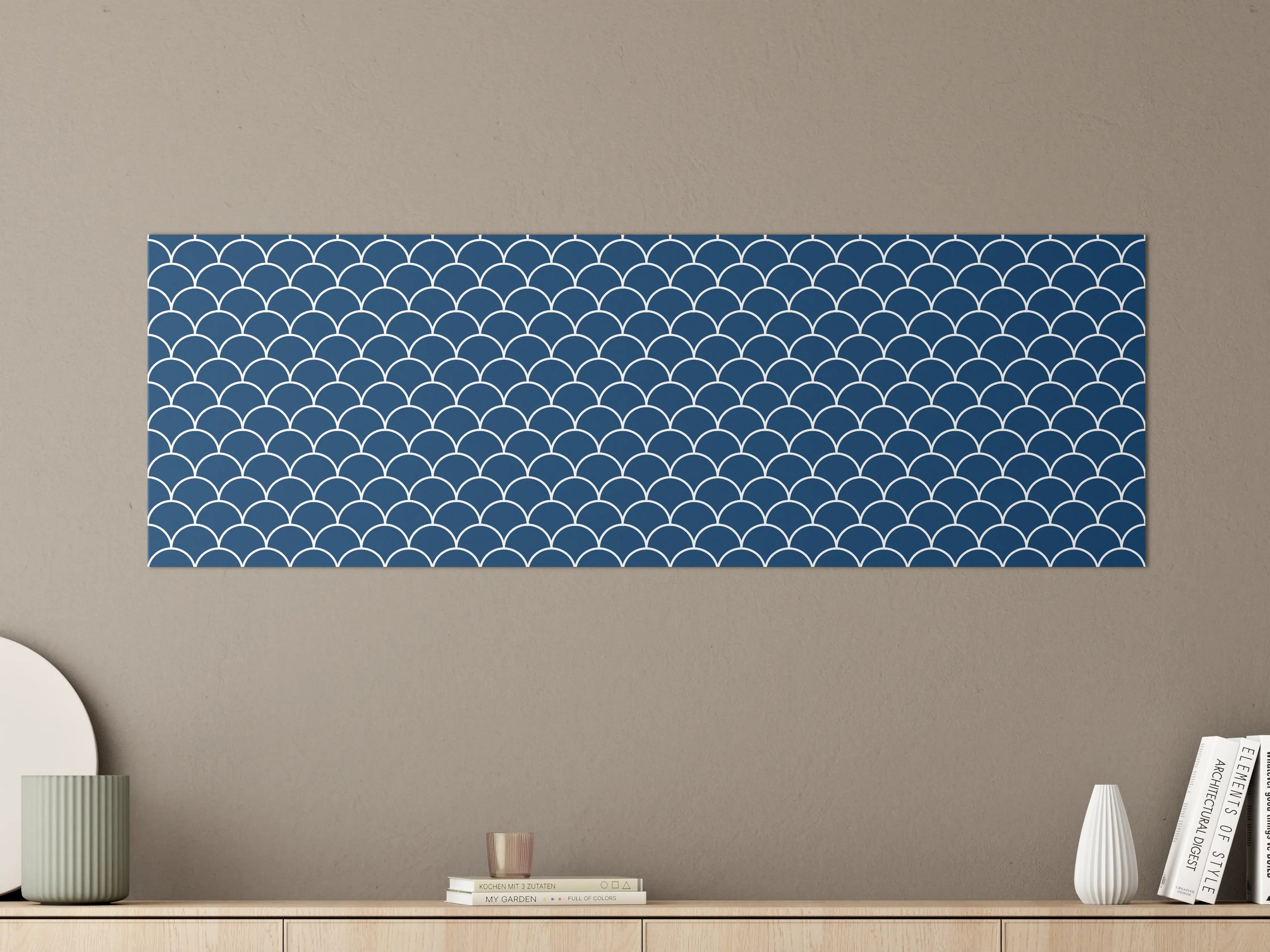 Große Wandbilder - Marine-Scarlet-Design